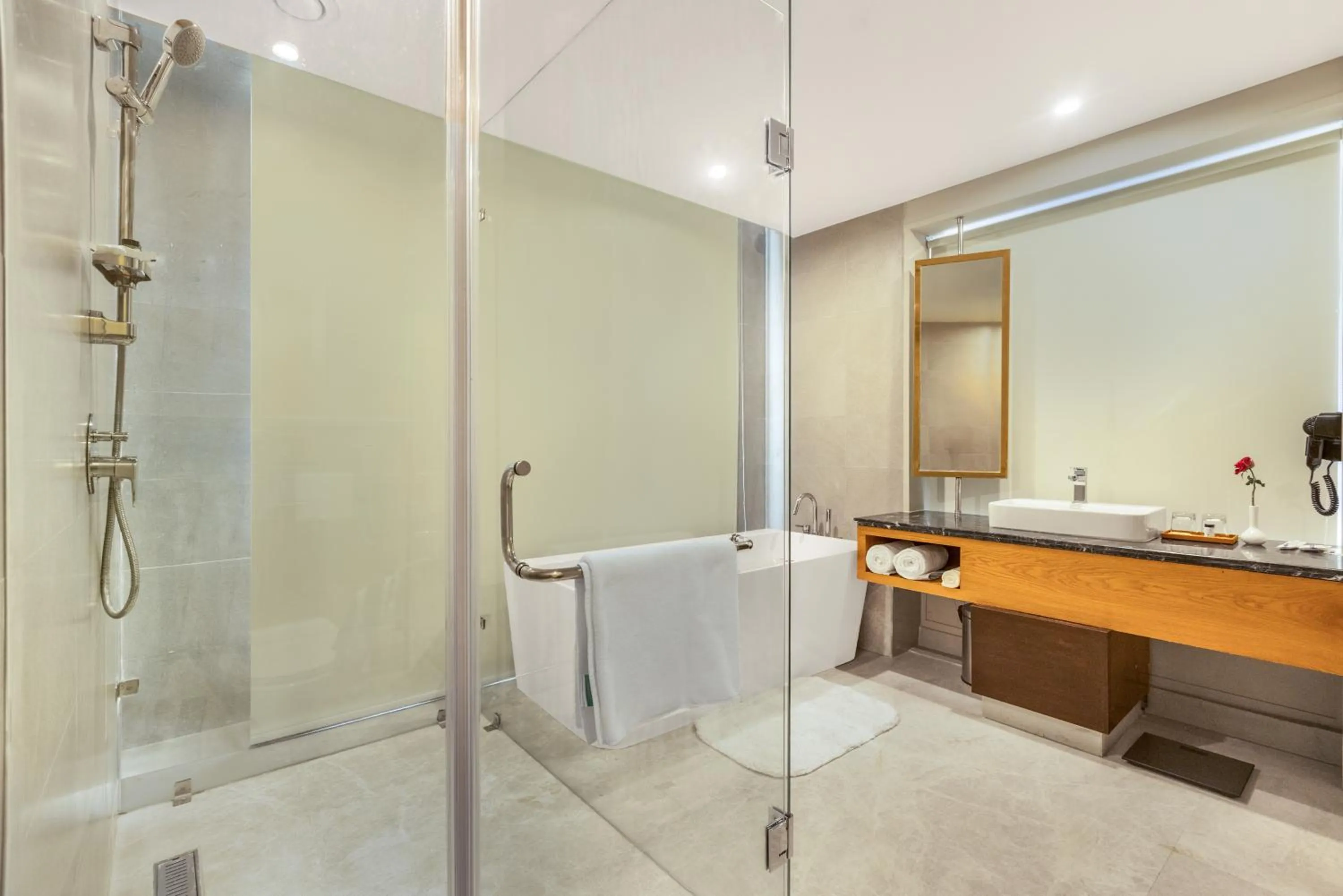 Bathroom in The Vaishnodevi Sarovar Portico