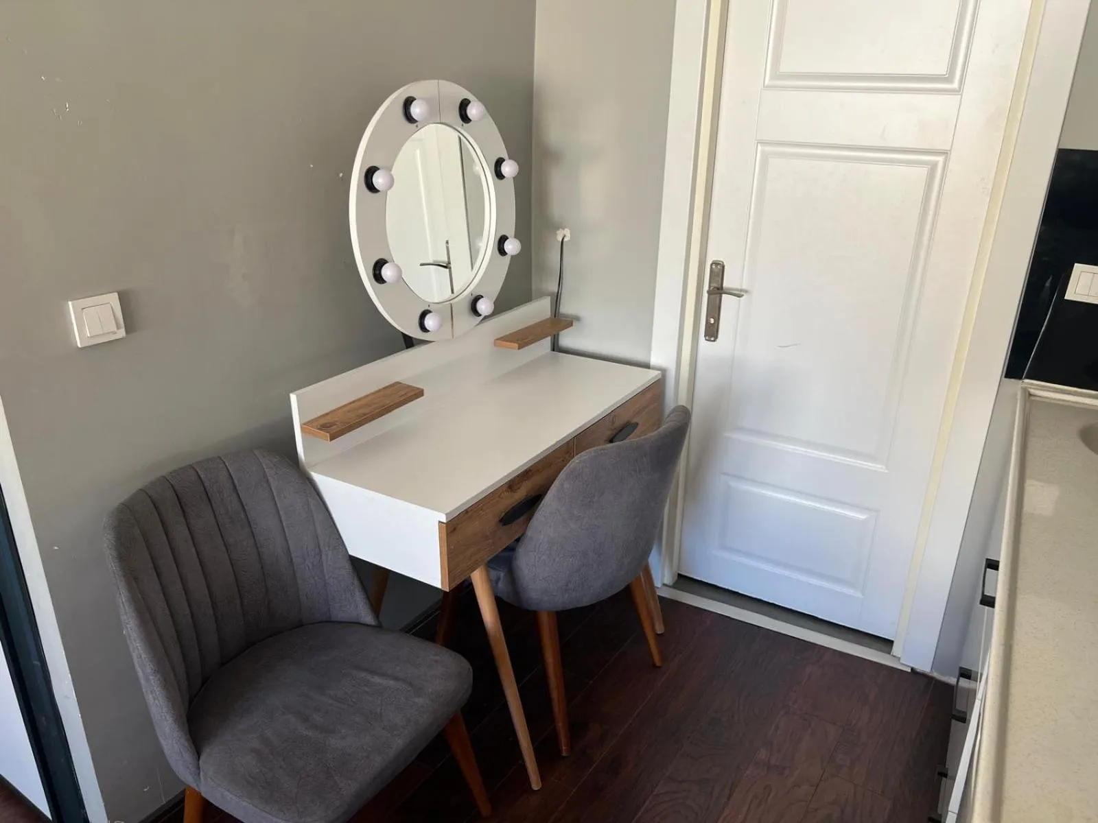 Seating area in Middle Village