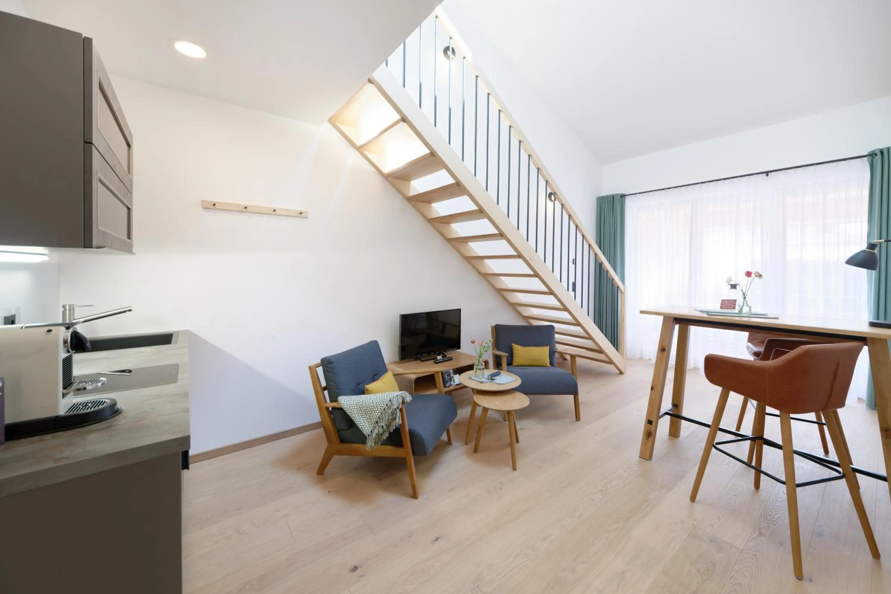 Kitchen or kitchenette in Alpin Chalet Trinkl - adults only ab 16 Jahren