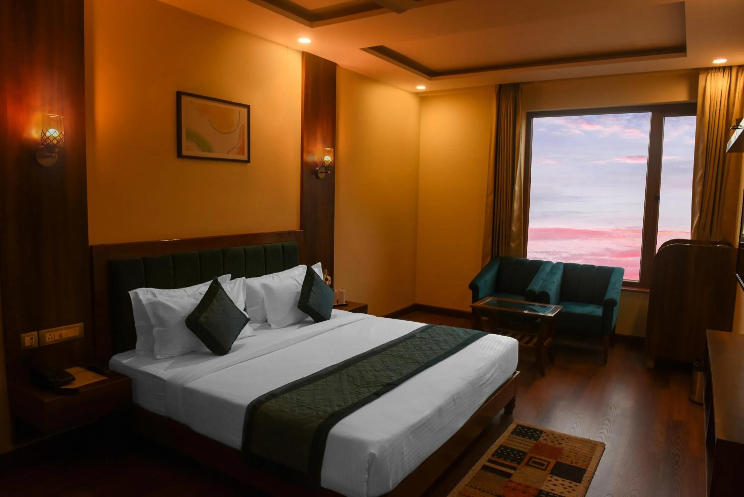 Photo of the whole room, Bed in The Abhyudyam Ganga