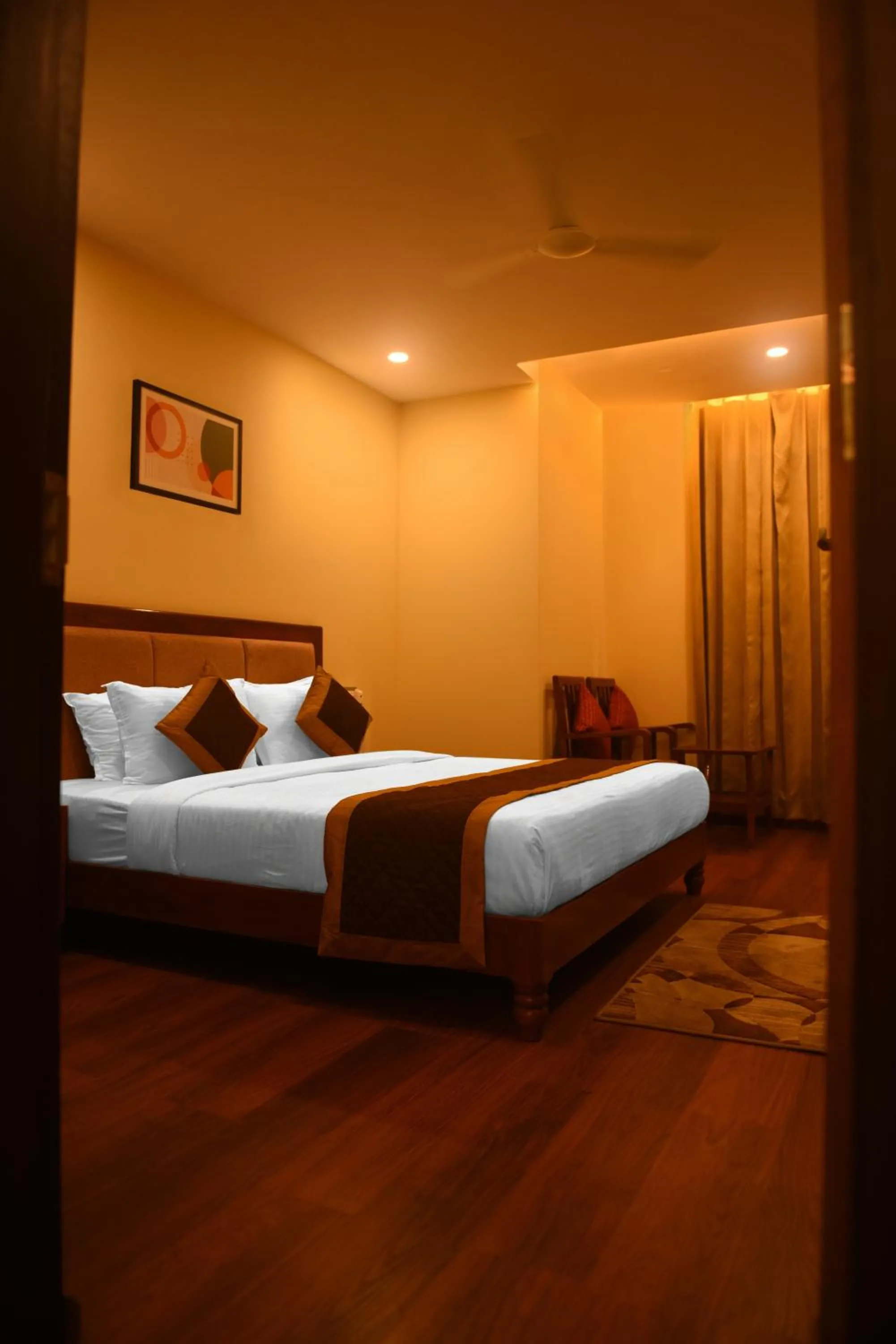 Photo of the whole room, Bed in The Abhyudyam Ganga
