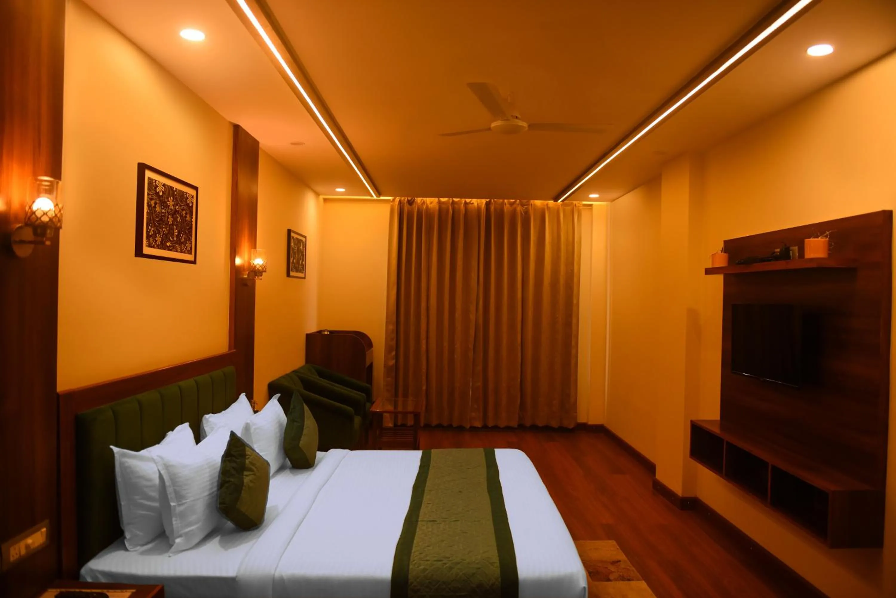 Photo of the whole room, Bed in The Abhyudyam Ganga