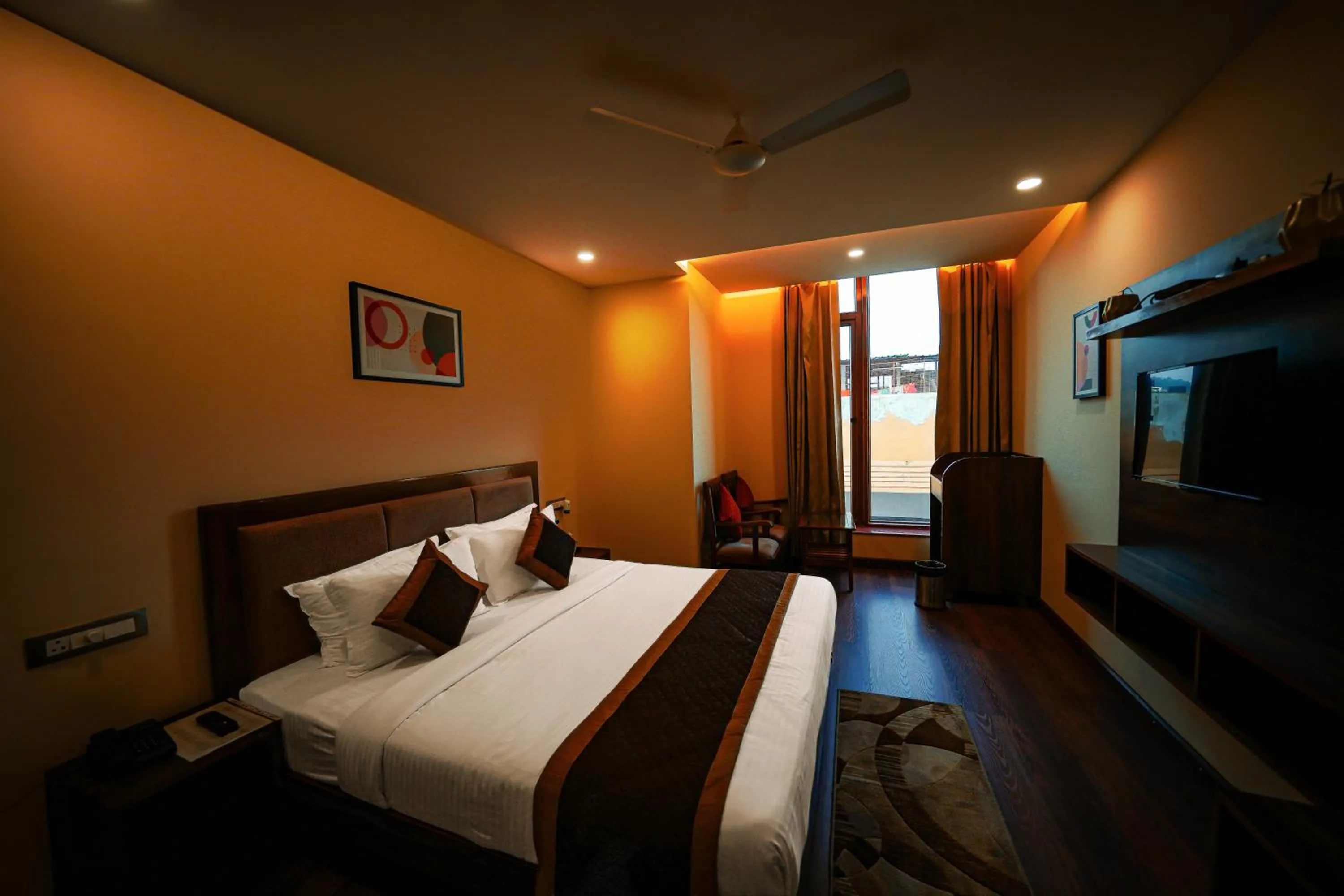 Photo of the whole room, Bed in The Abhyudyam Ganga