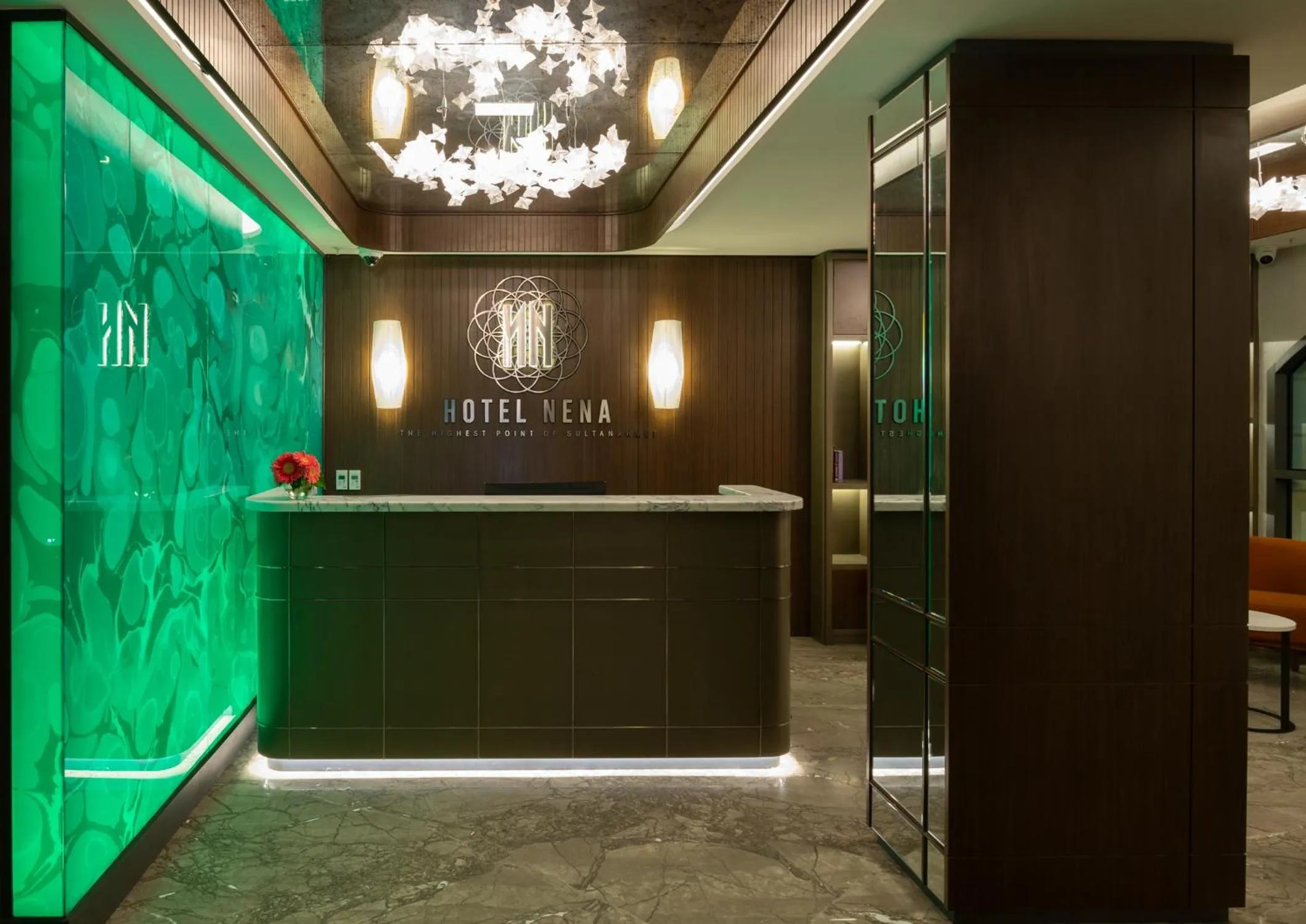 Lobby or reception in Hotel Nena