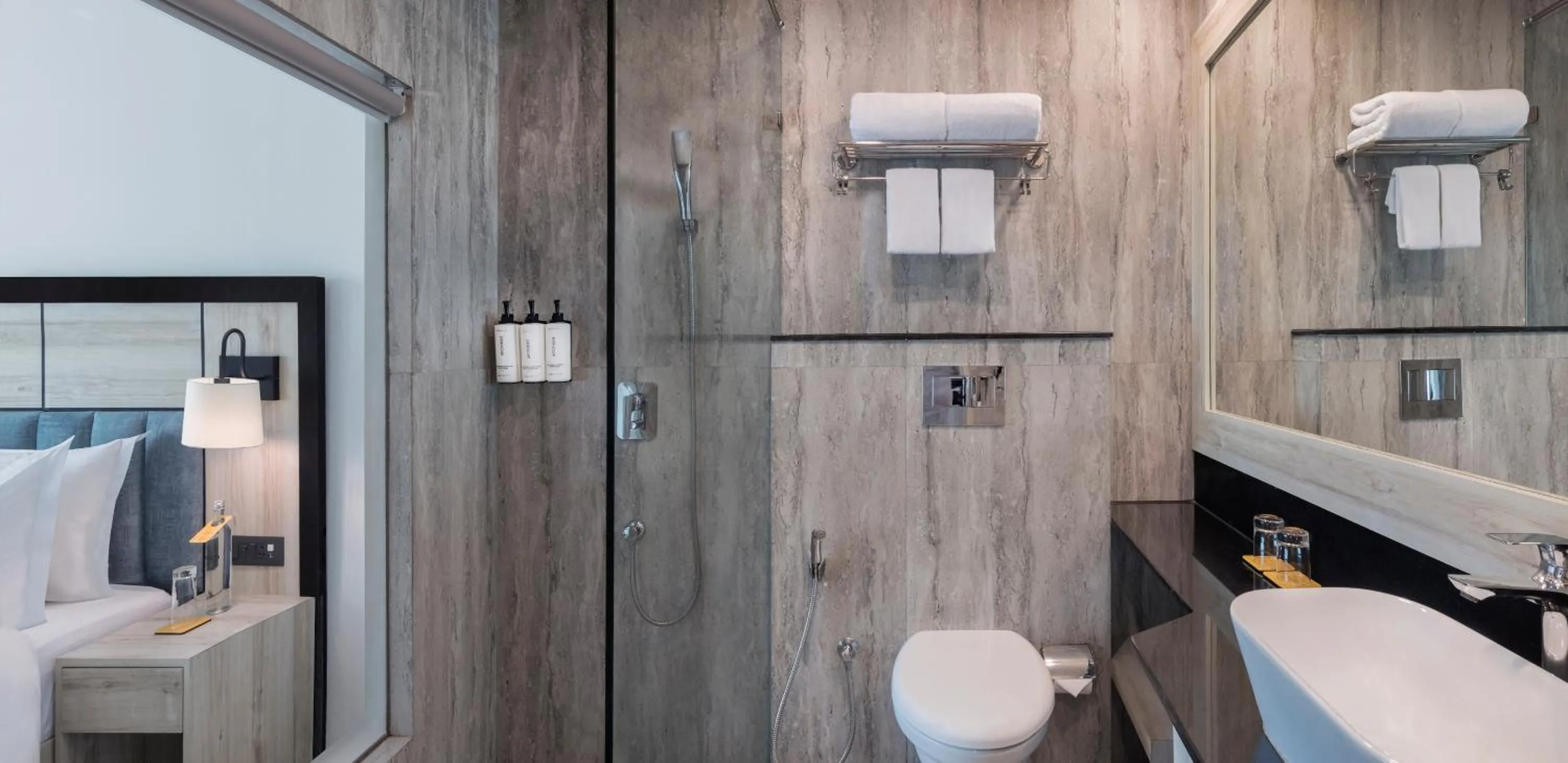 Bathroom in voco Jim Corbett by IHG