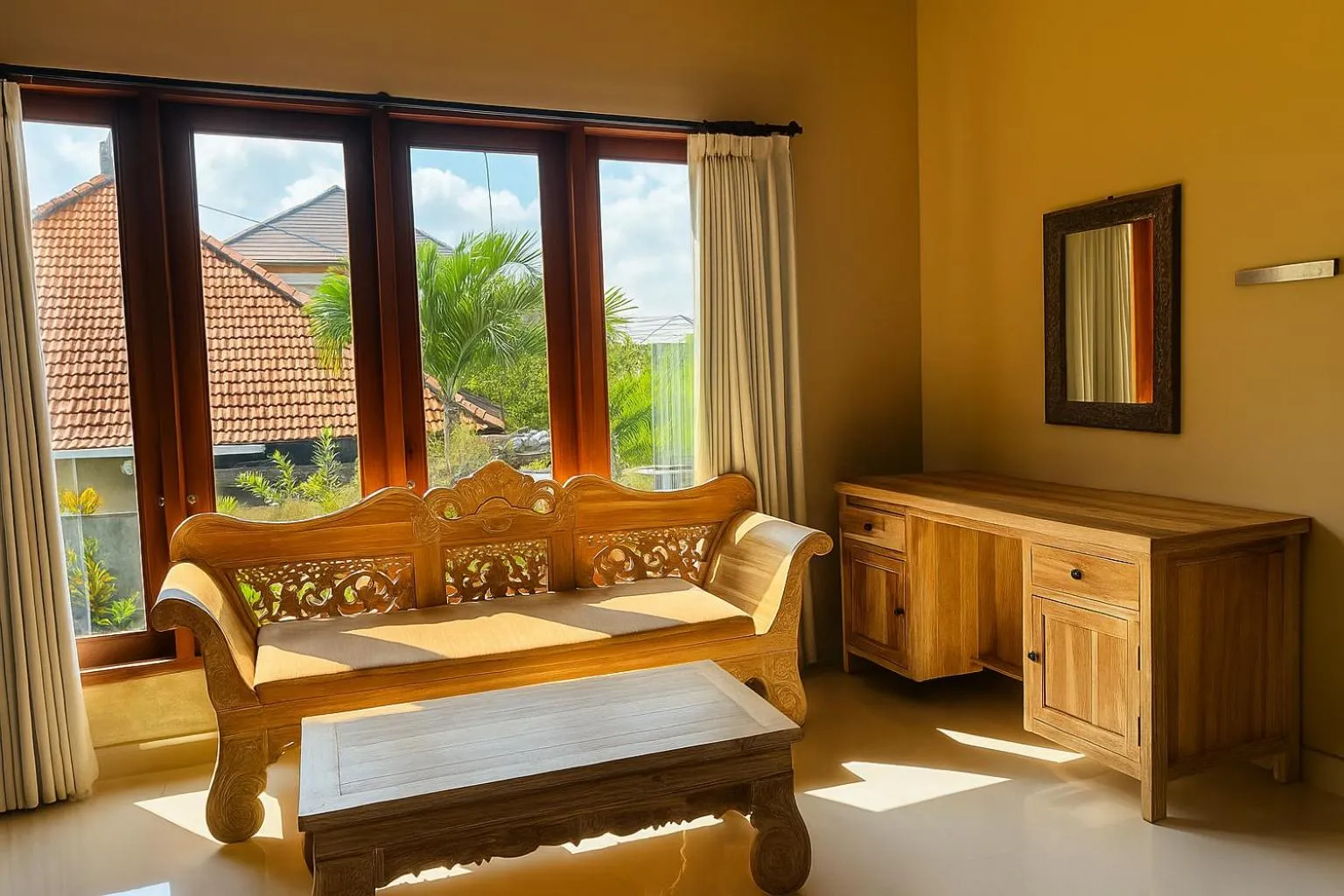 Living room in Dede Cottage Ubud
