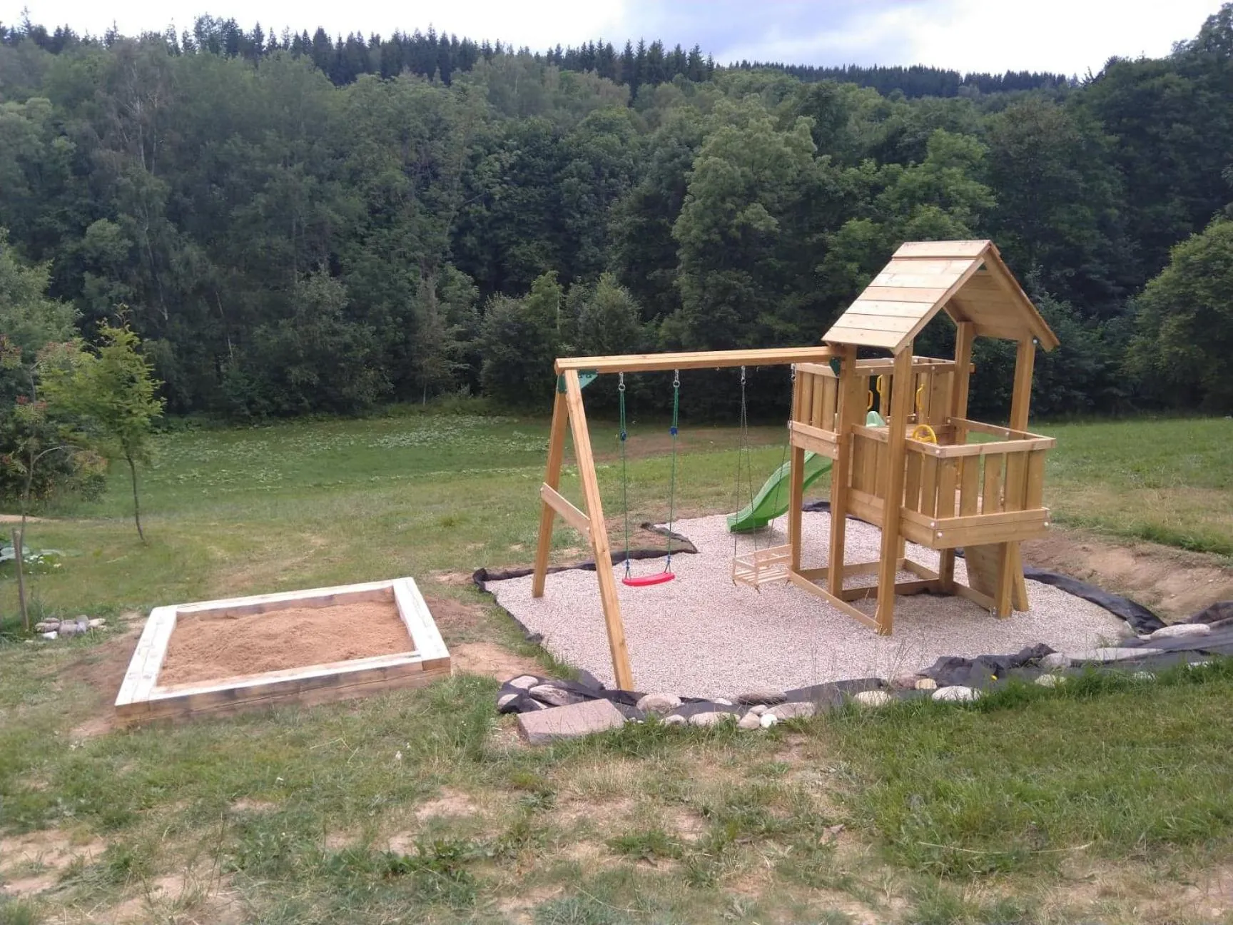 Children play ground in Apartmány U Žaloudků