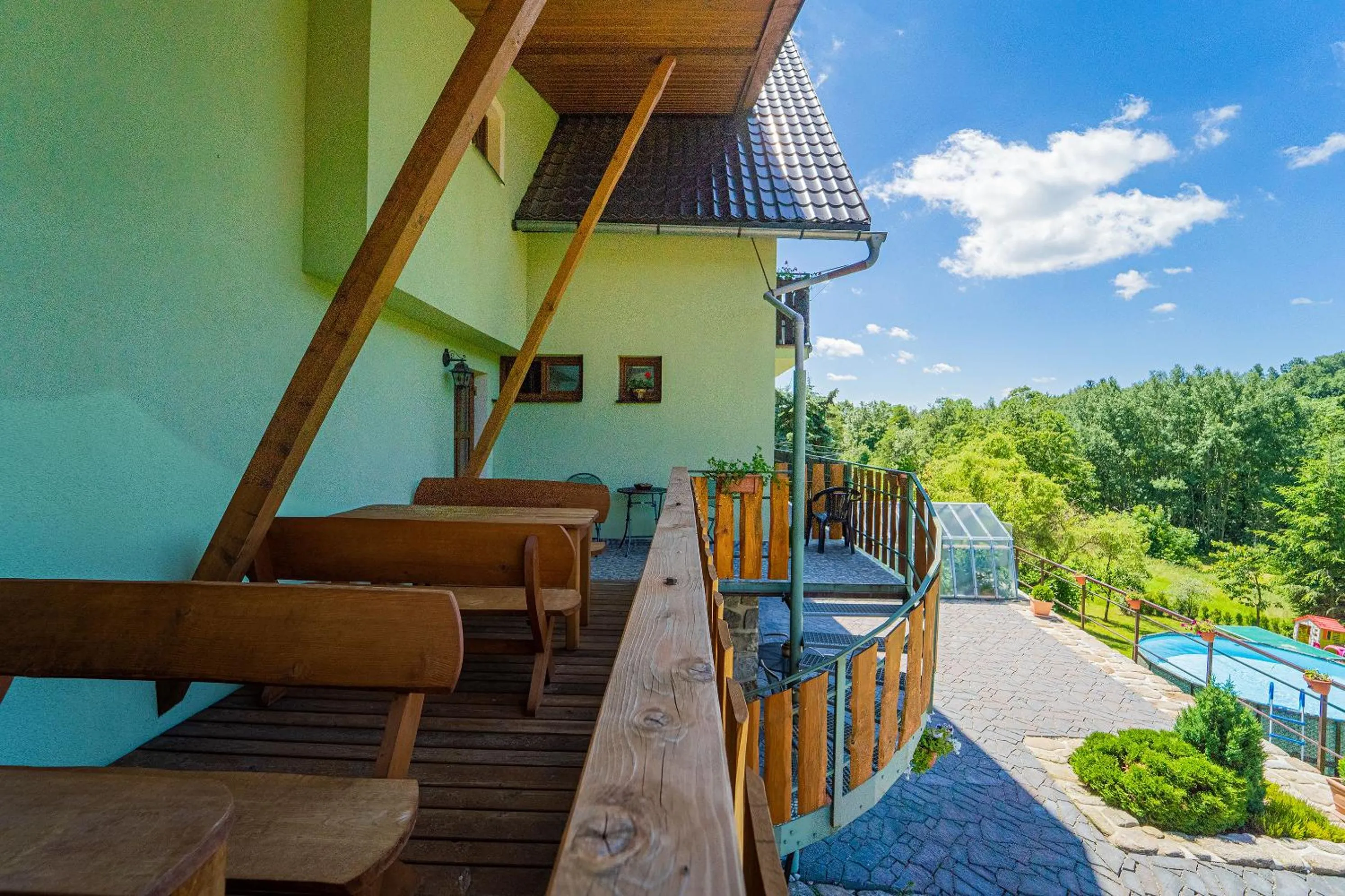 Balcony/Terrace in Apartmány U Žaloudků