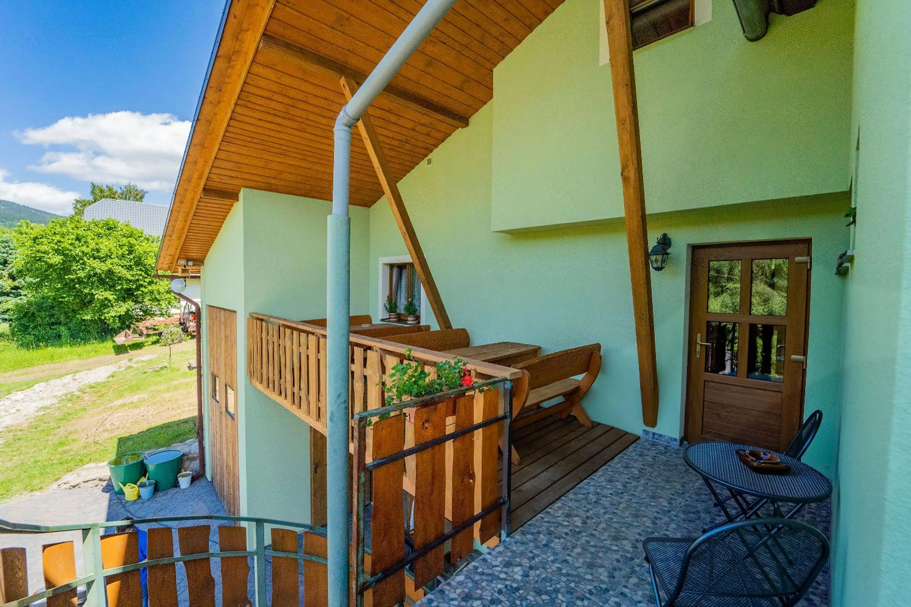 Balcony/Terrace in Apartmány U Žaloudků