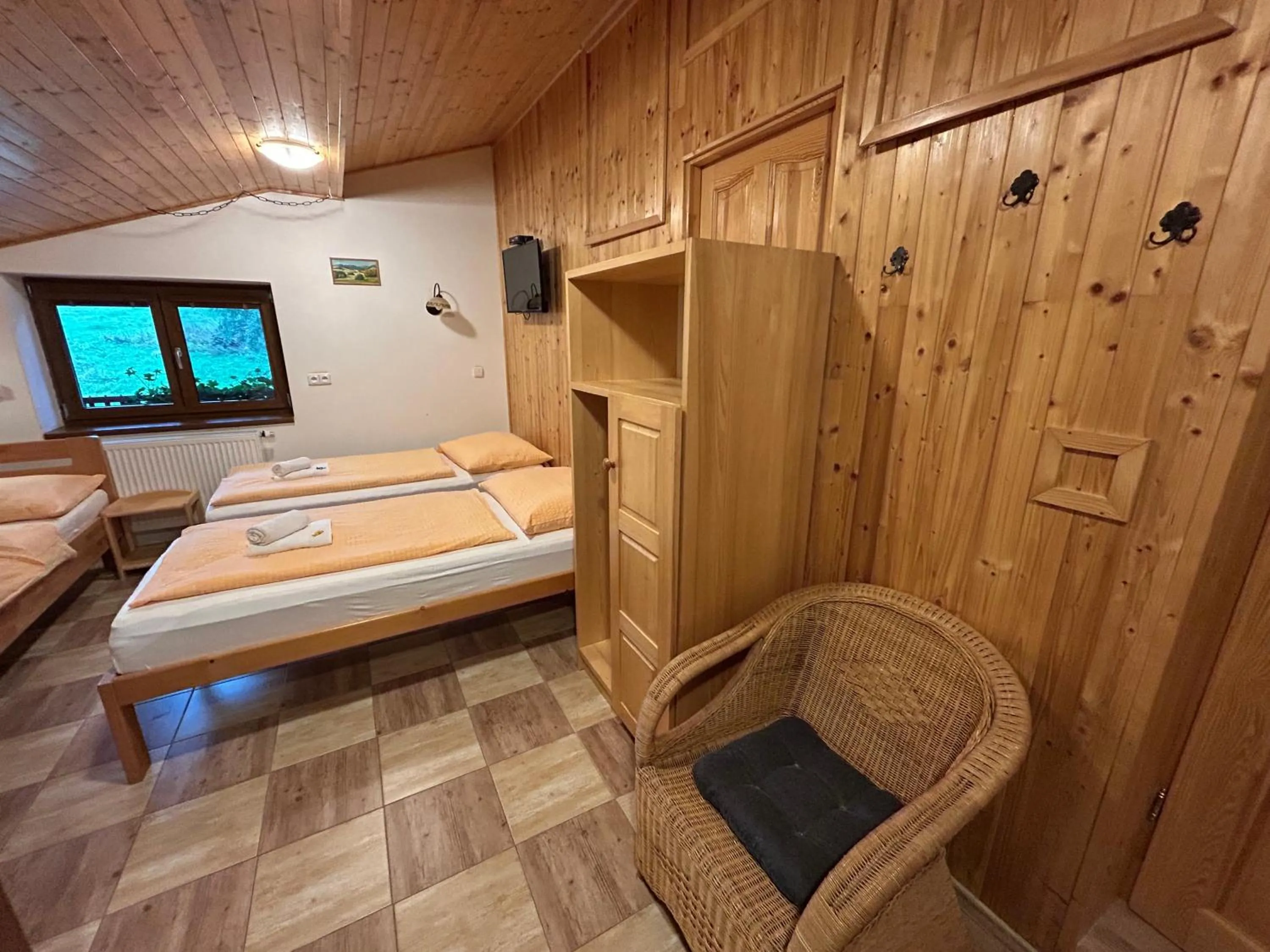 Bed in Apartmány U Žaloudků