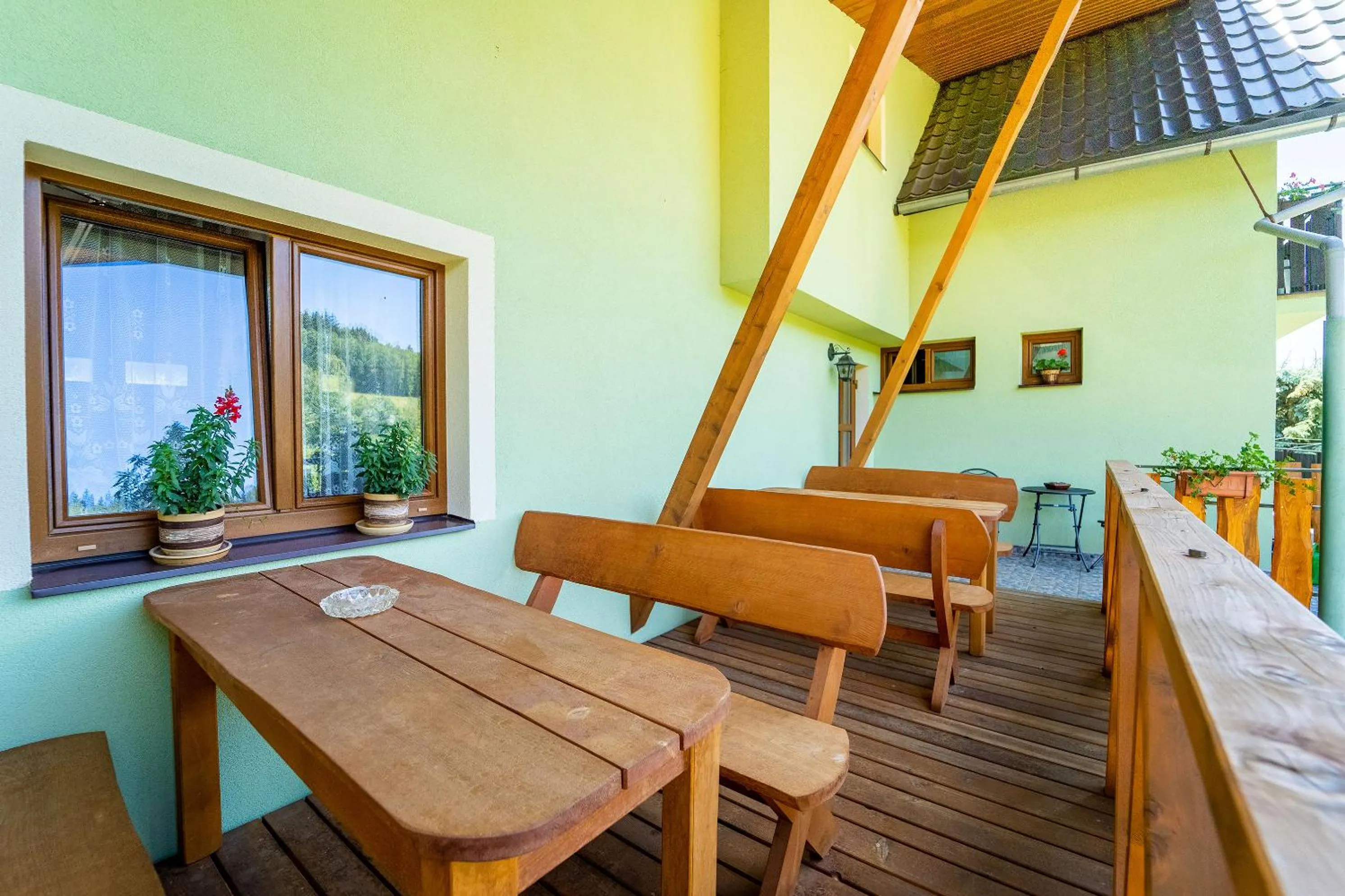Balcony/Terrace in Apartmány U Žaloudků
