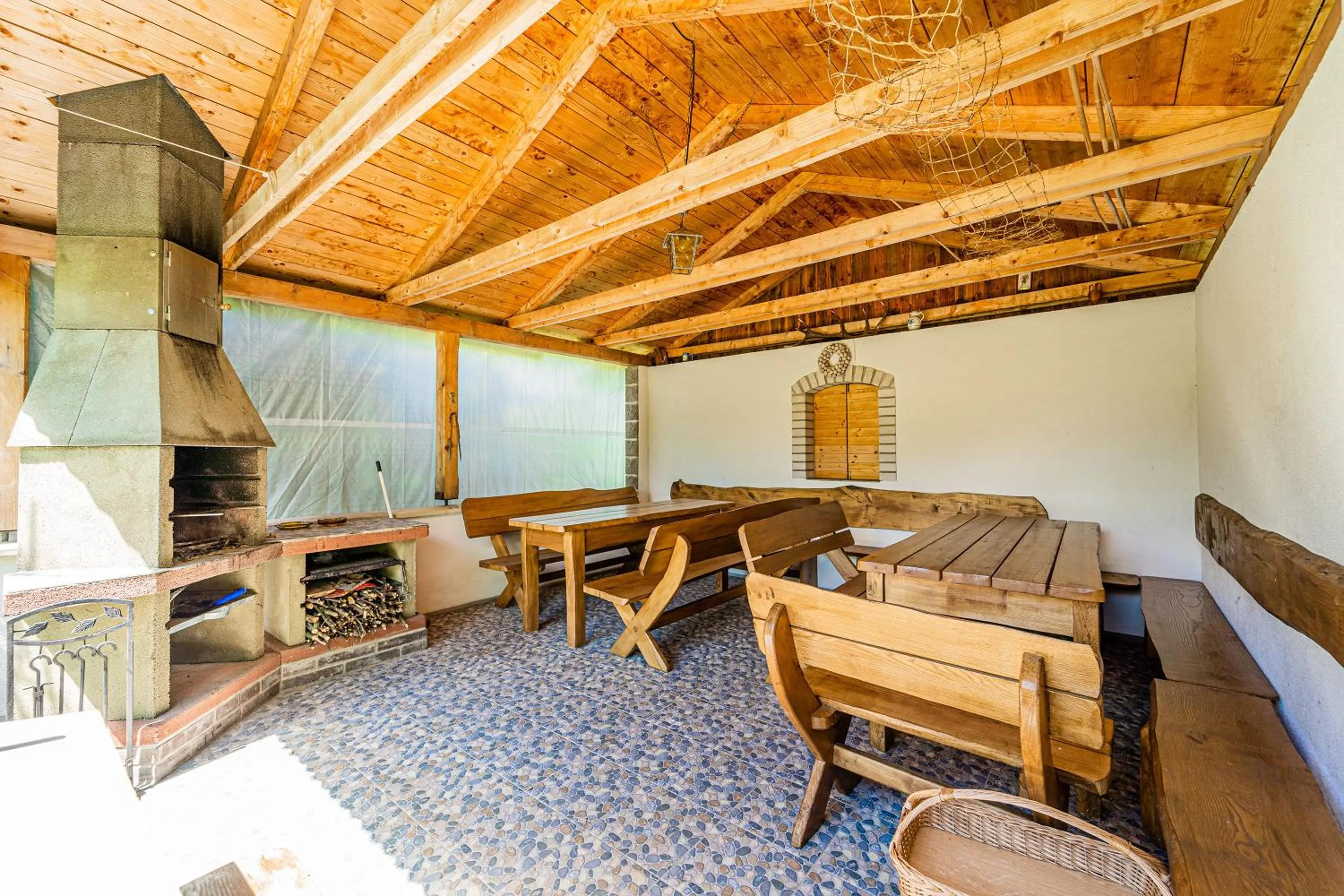 BBQ facilities in Apartmány U Žaloudků