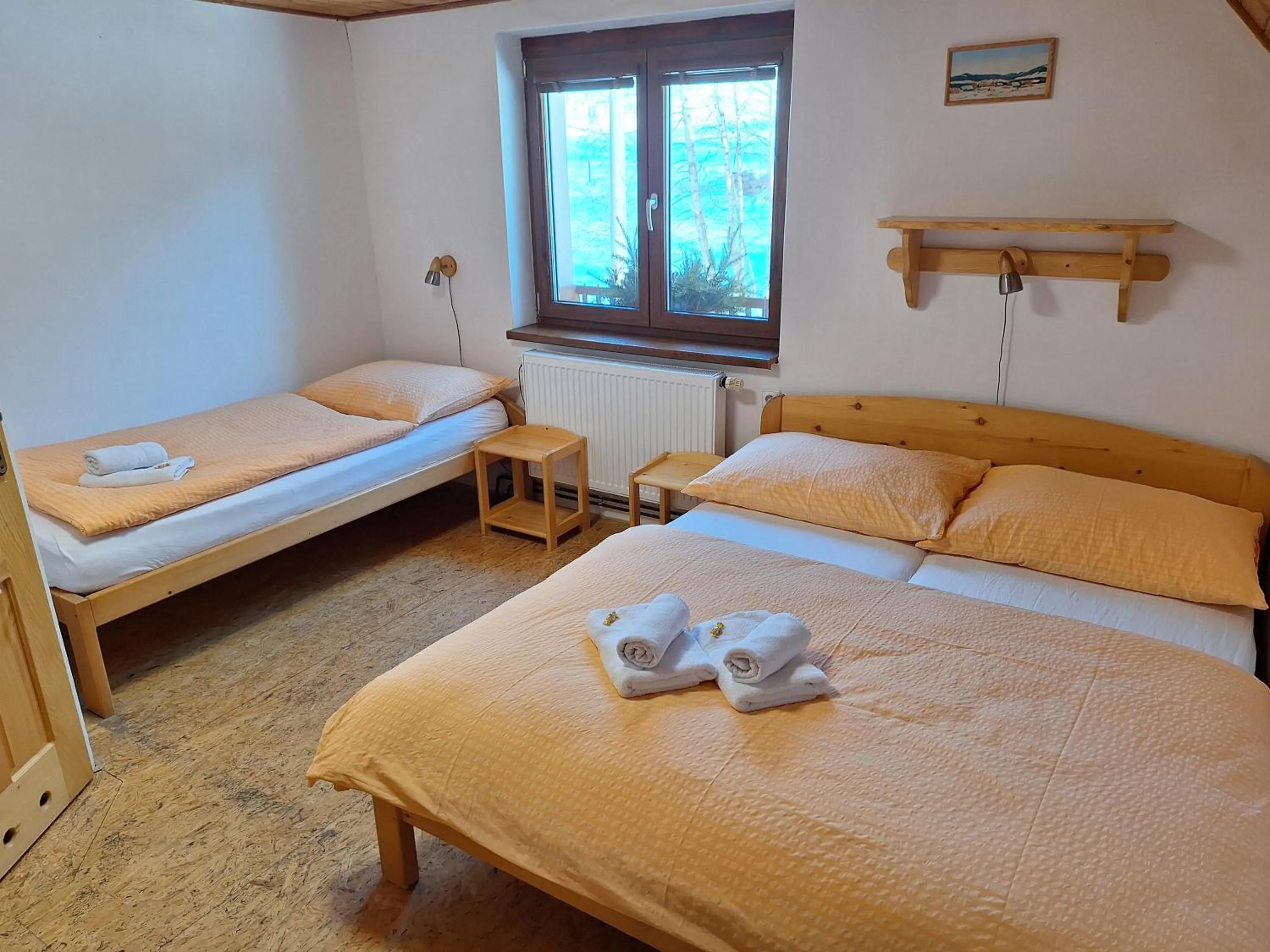 Bed in Apartmány U Žaloudků