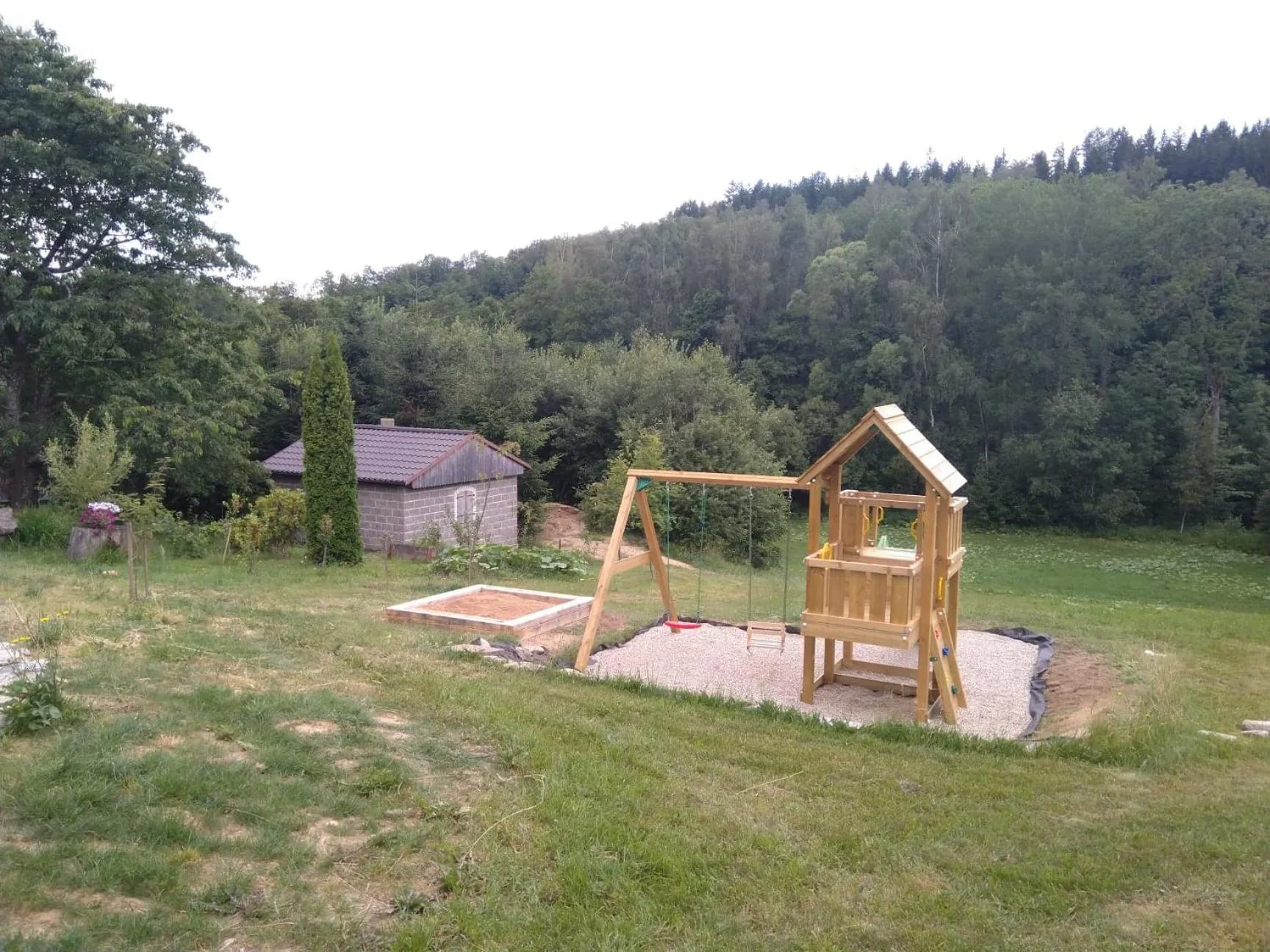 Children play ground in Apartmány U Žaloudků