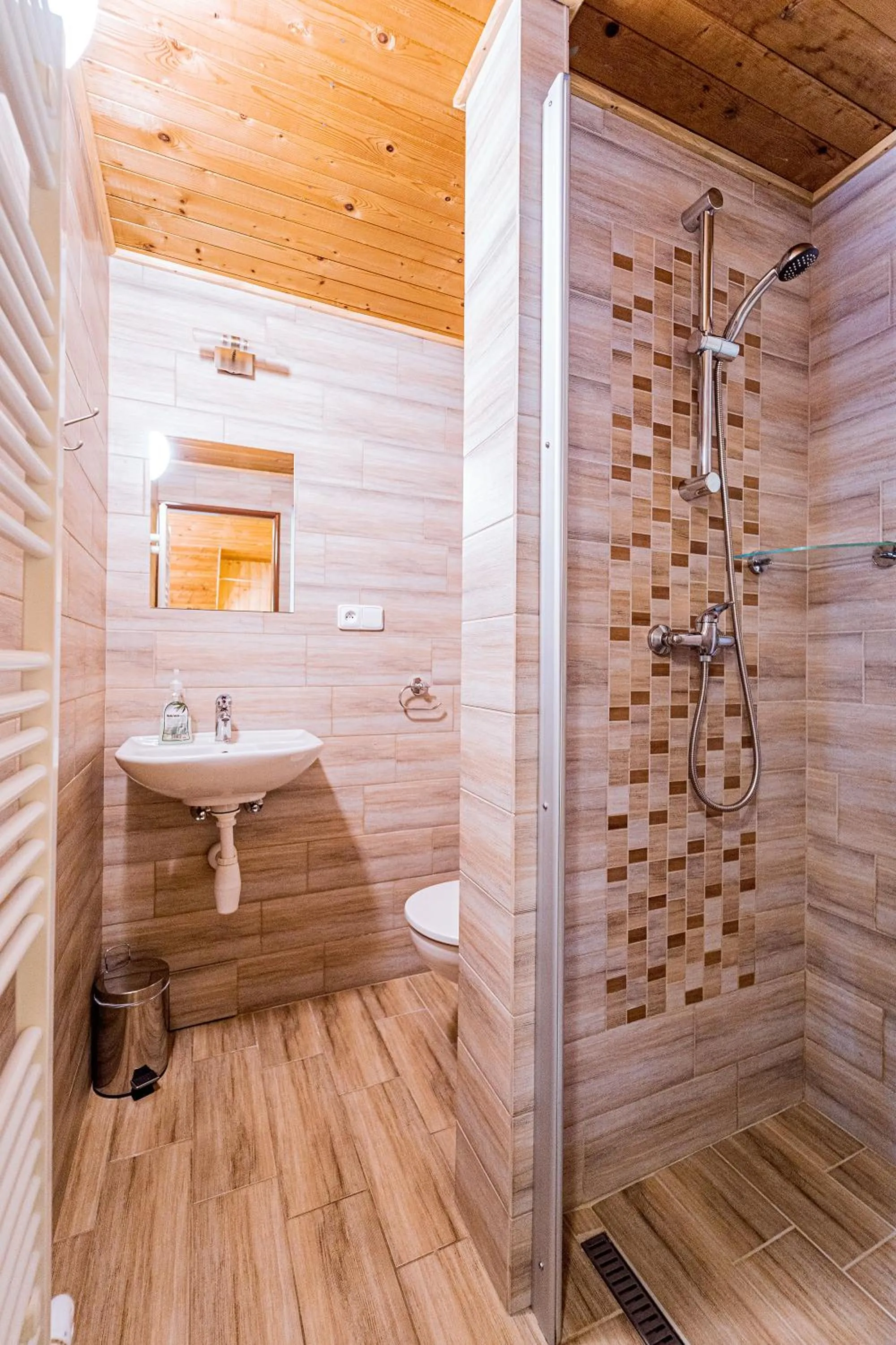 Shower in Apartmány U Žaloudků