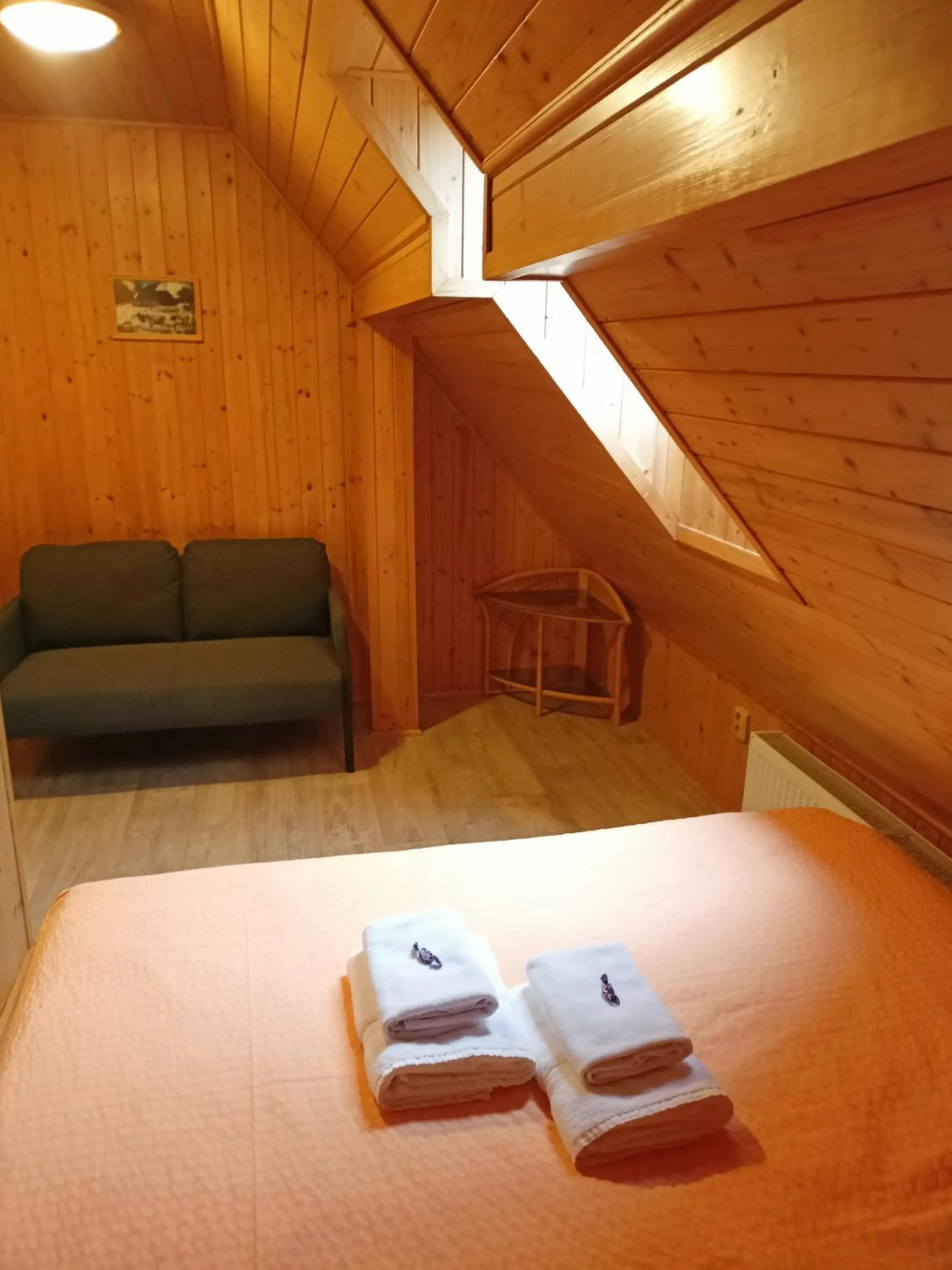 Bed in Apartmány U Žaloudků
