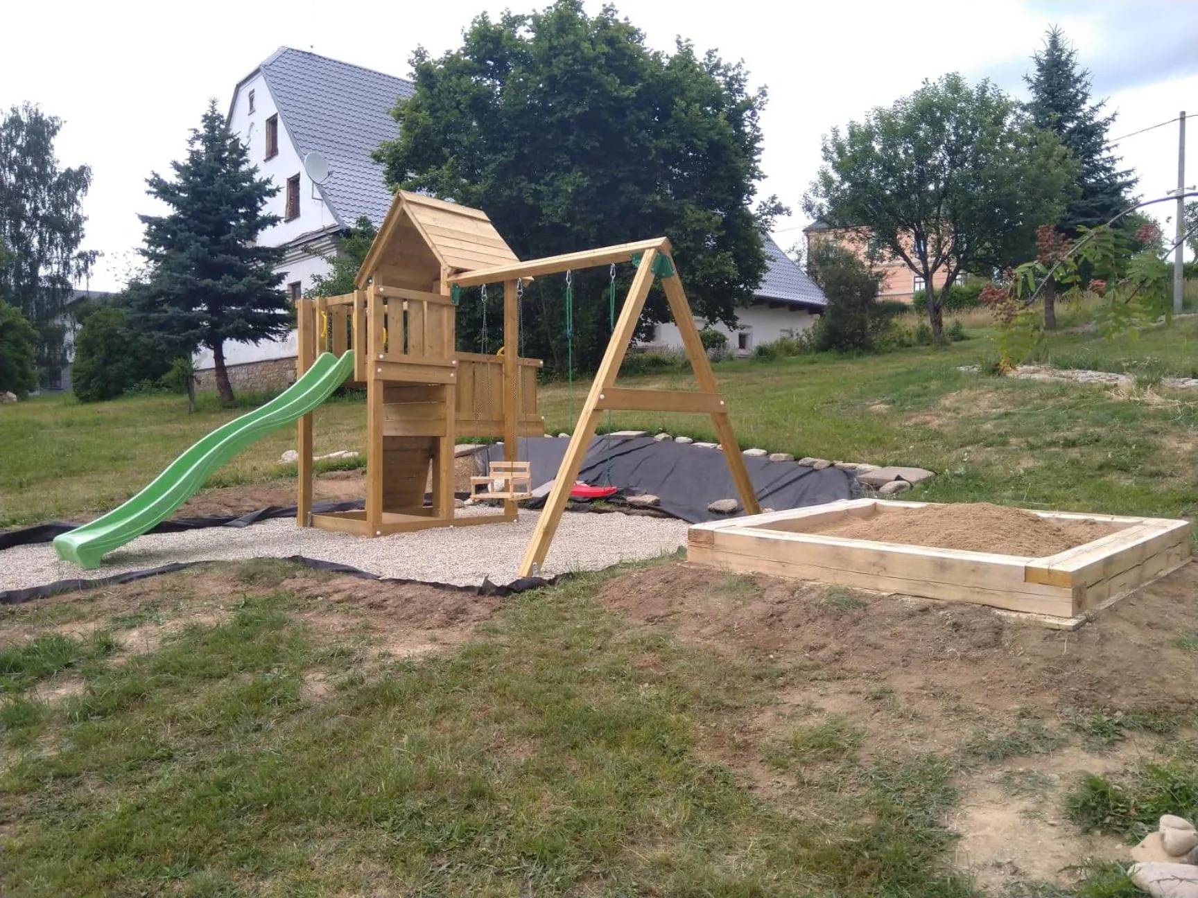 Children play ground in Apartmány U Žaloudků
