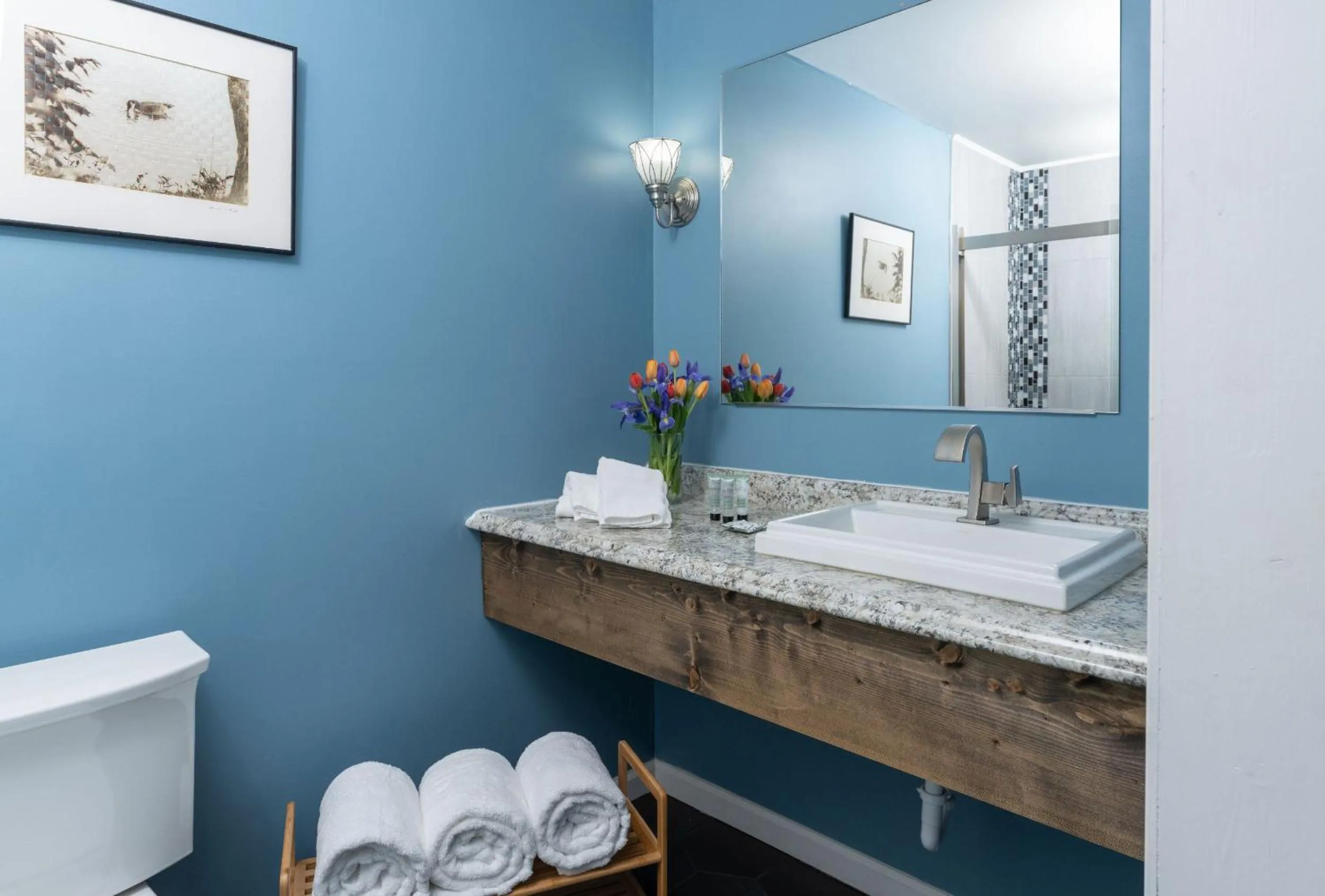 Bathroom in Magnolia Manor and Chapel