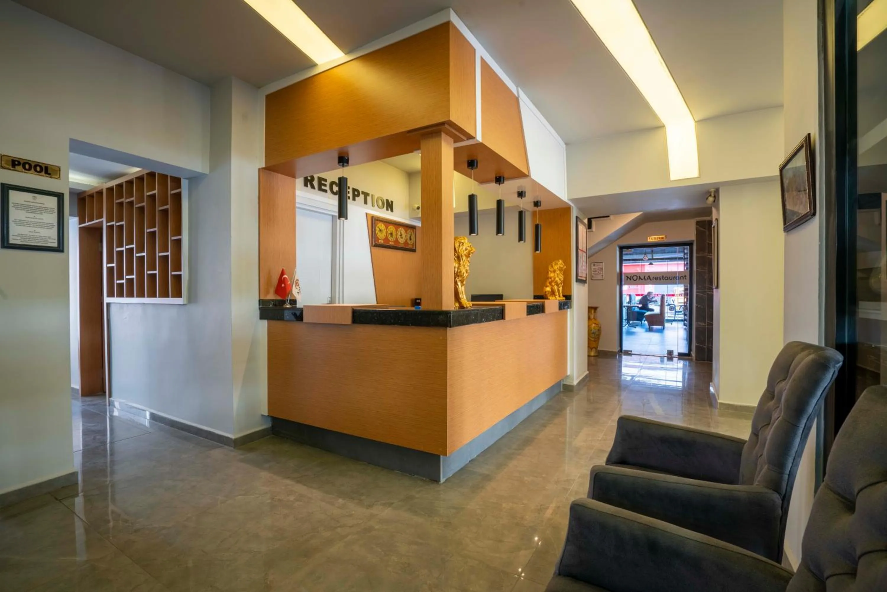 Lobby or reception in Aslan Corner Hotel