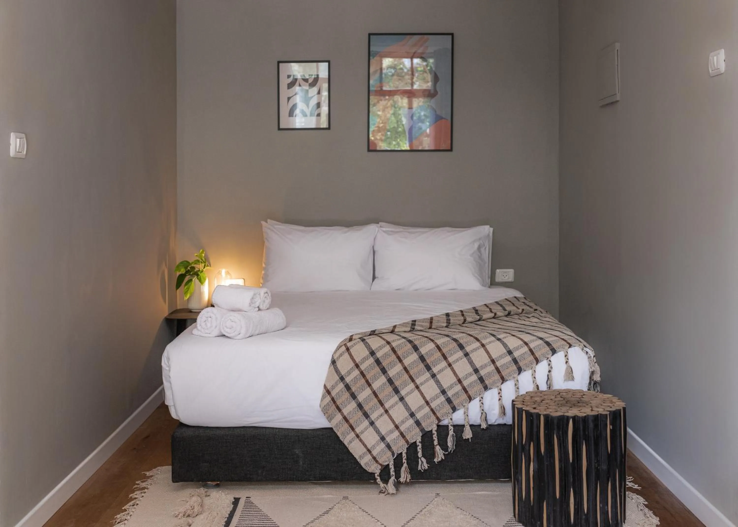 Bedroom in DeBlox living - Alhambra Apartments