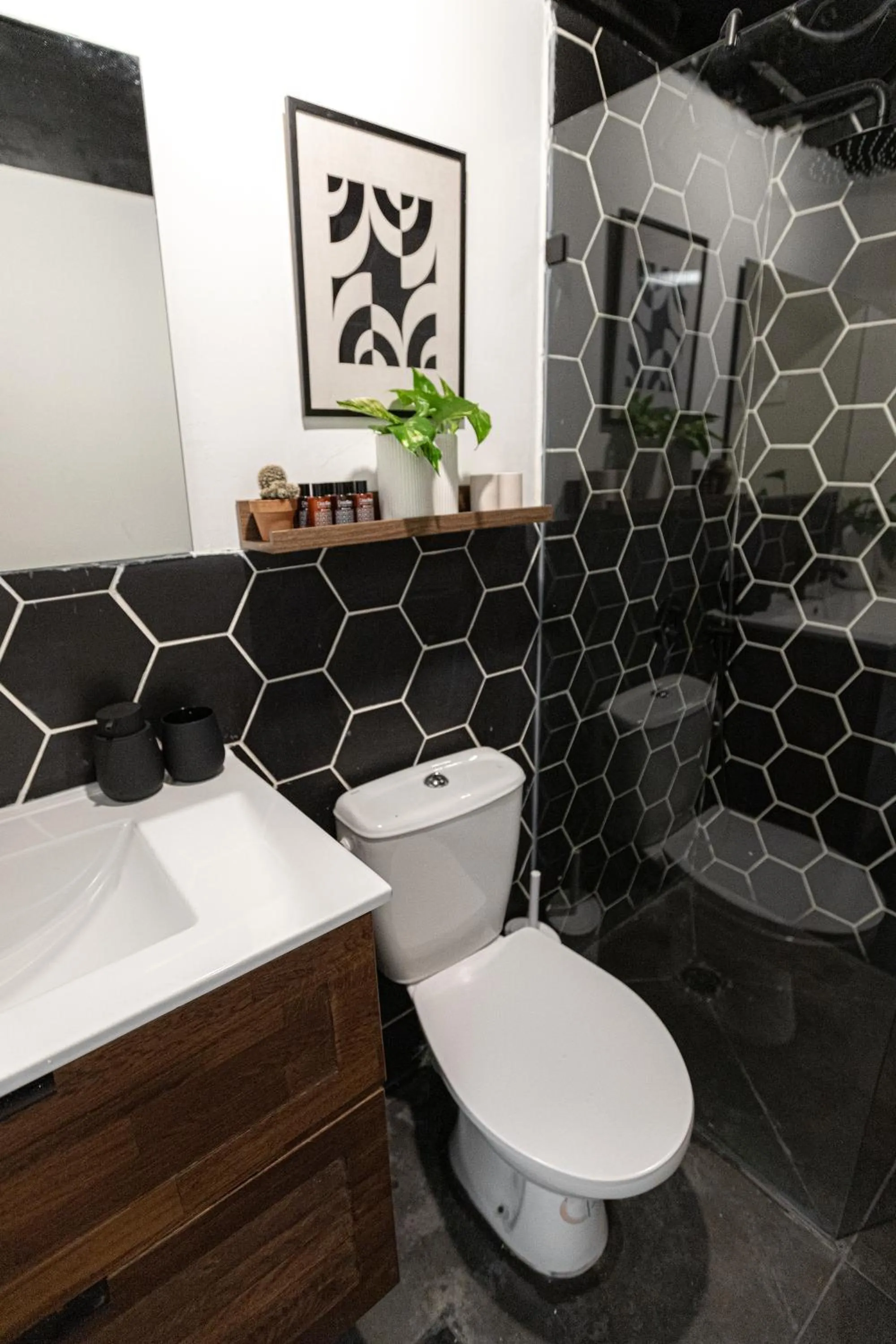 Bathroom in DeBlox living - Alhambra Apartments