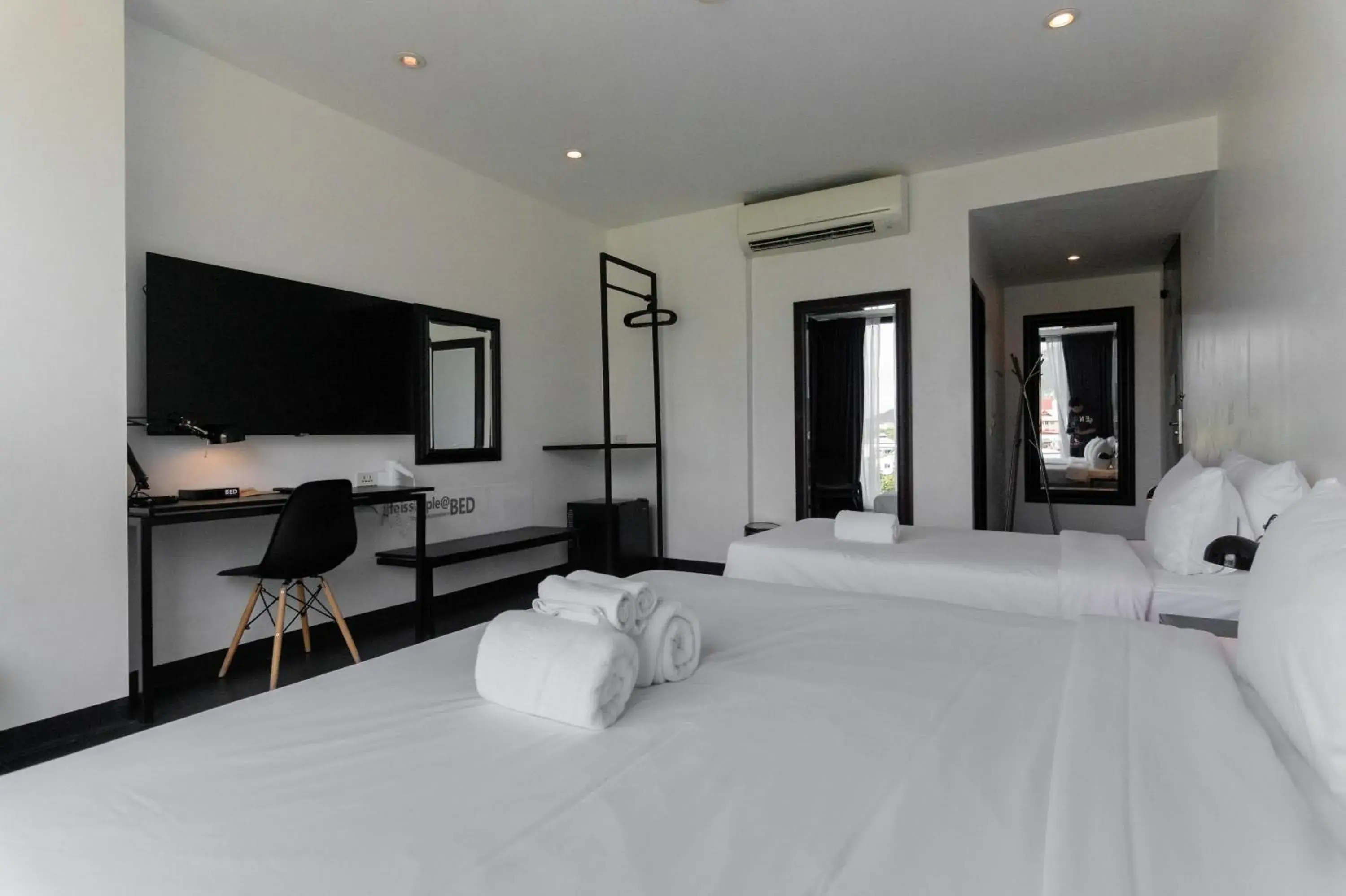 Triple Room with 1 Double Bed and 1 Single Bed in BED Changkian - Adults Only Triple Room with 1 Double Bed and 1 Single Bed in BED Changkian - Adults Only