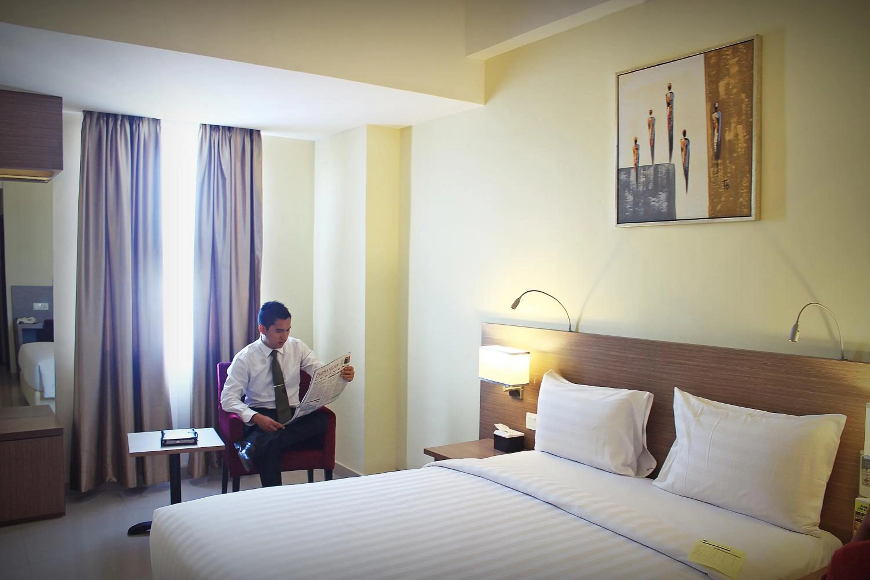 Decorative detail, Bed in Biz Hotel Batam