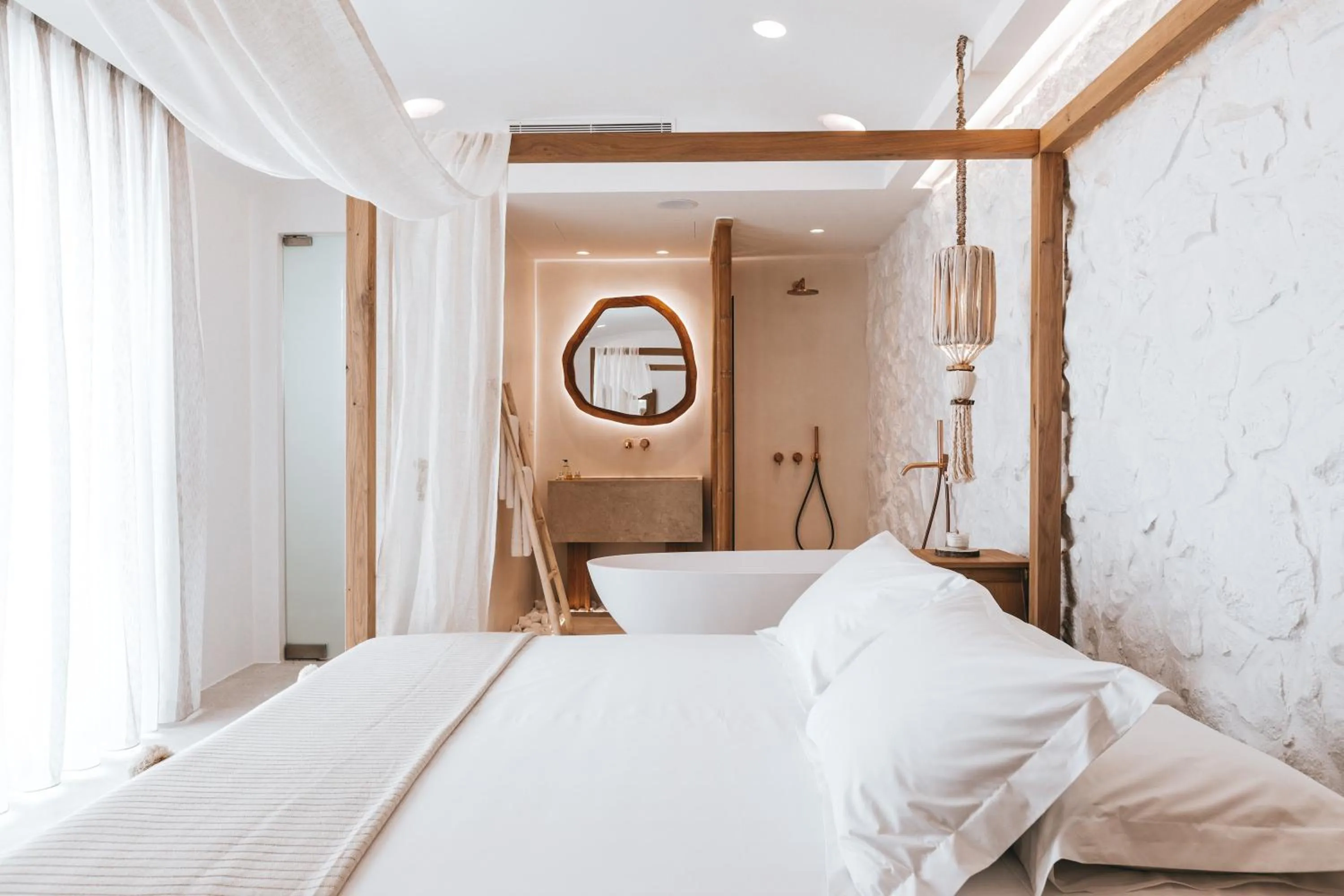 Bed in Cocopalm Villas Naxos