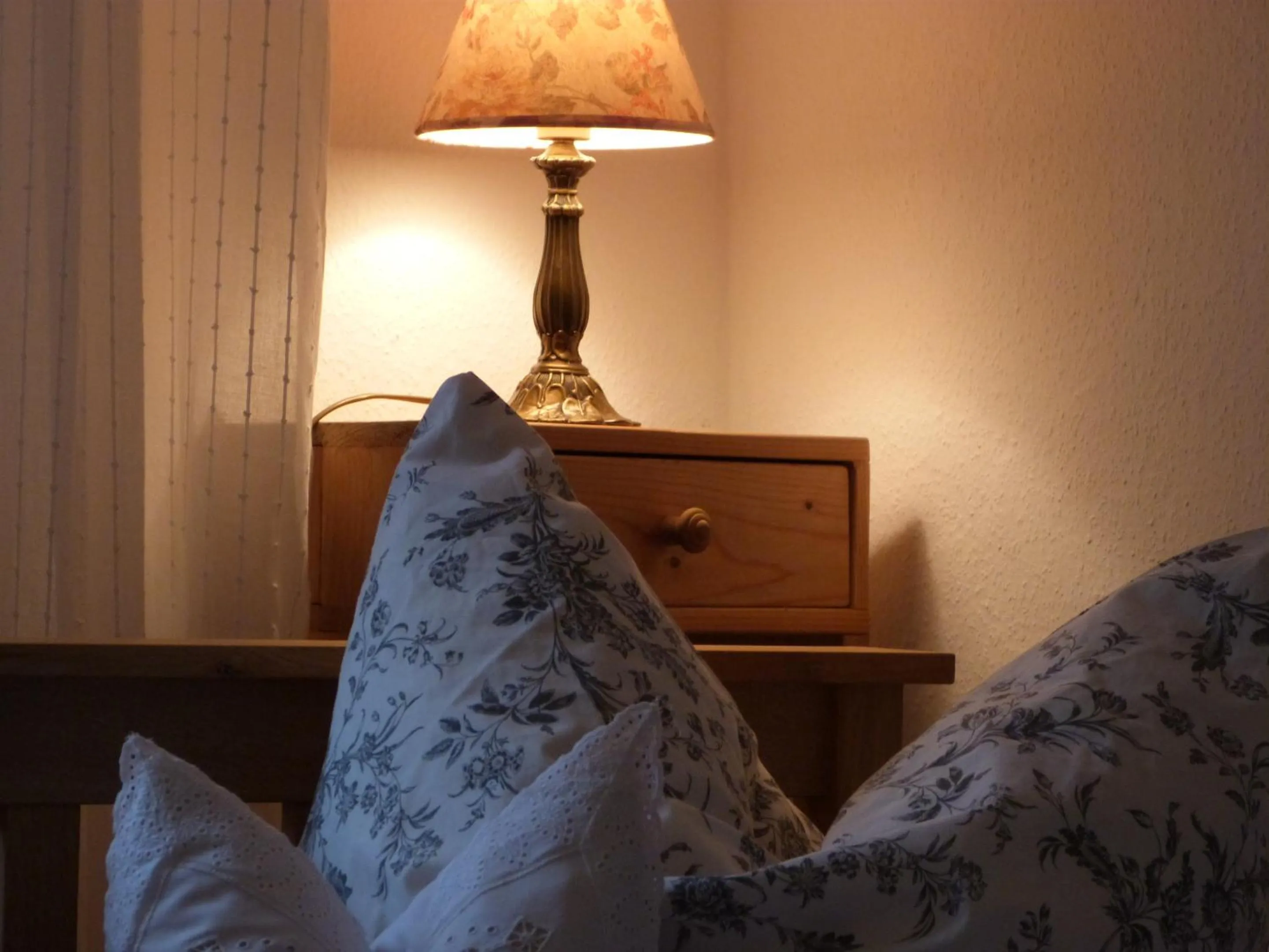 Bedroom, Bed in Ferienhäusel am Malerweg mit Terrasse