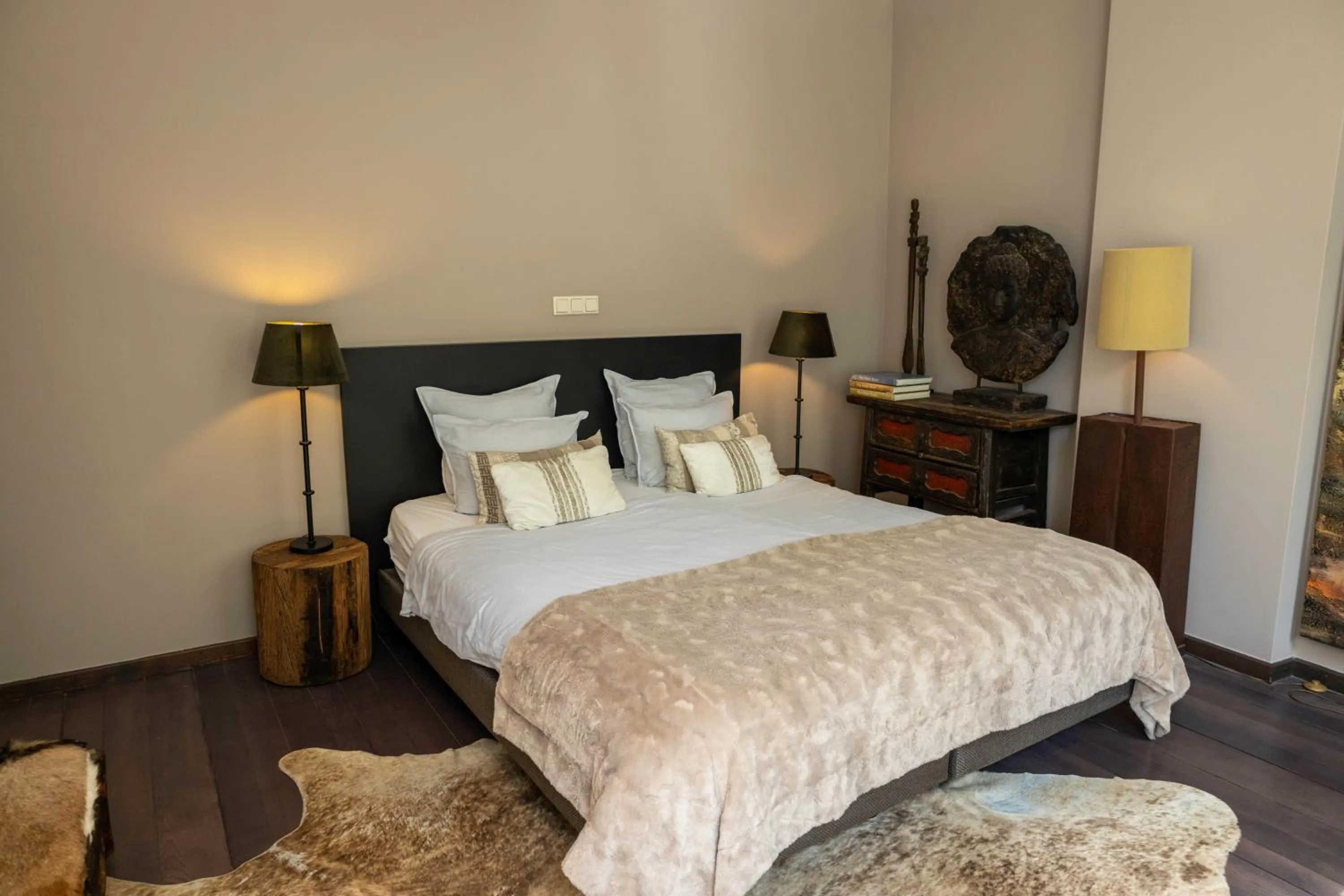 Bed in Bouteaque Hotel