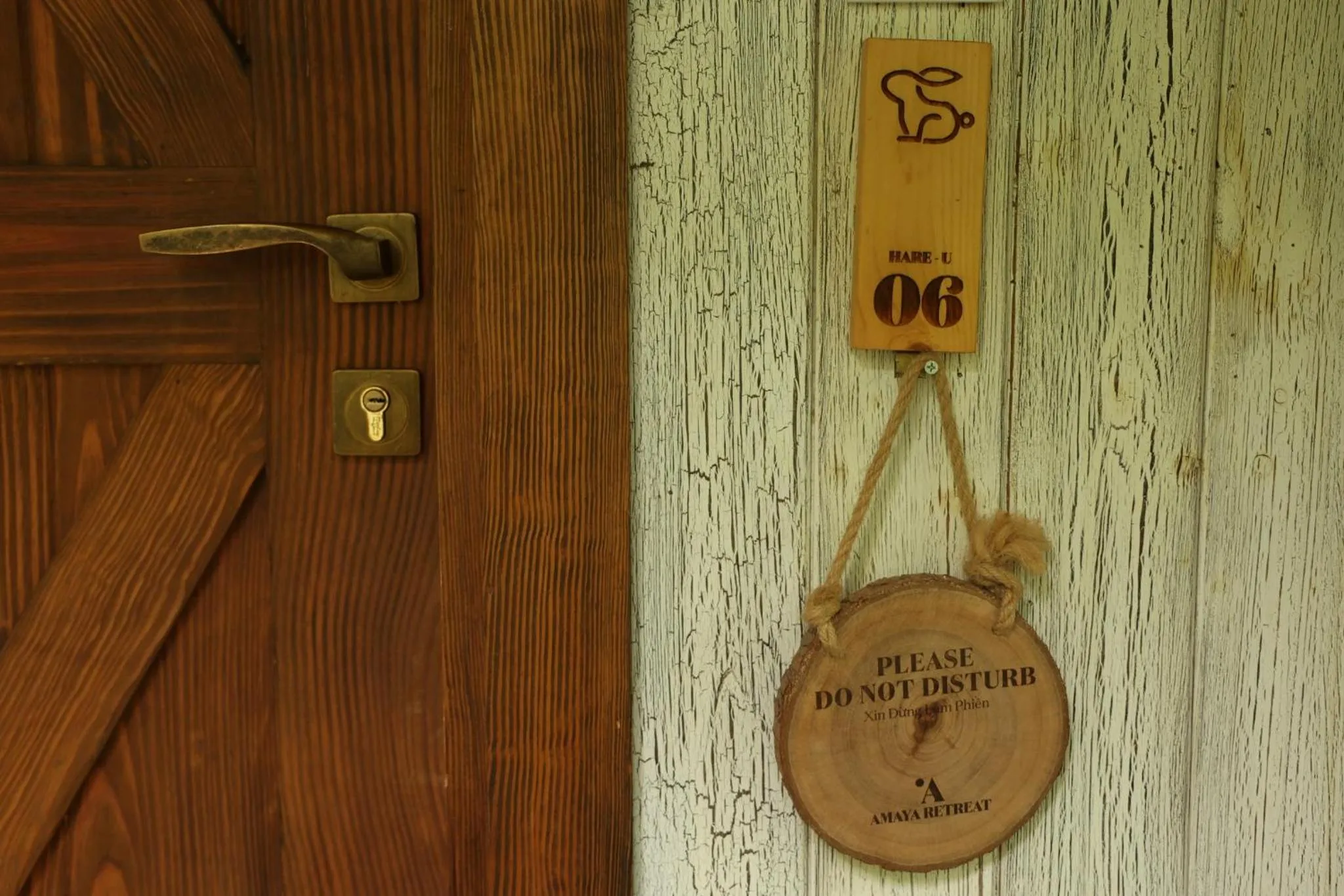 Text overlay in Amaya Retreat