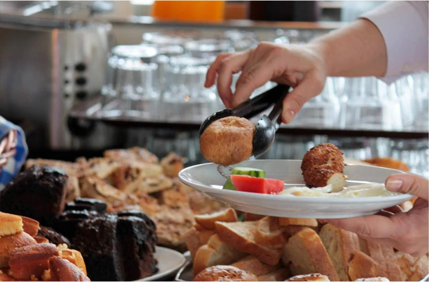 Food close-up in Hotel Troya