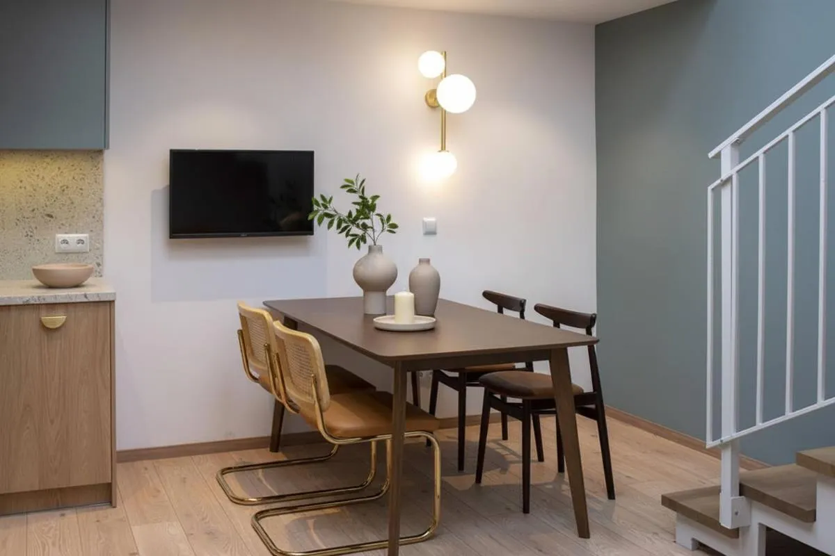 TV and multimedia in Monciak55 Sopot Apartments by StayLab