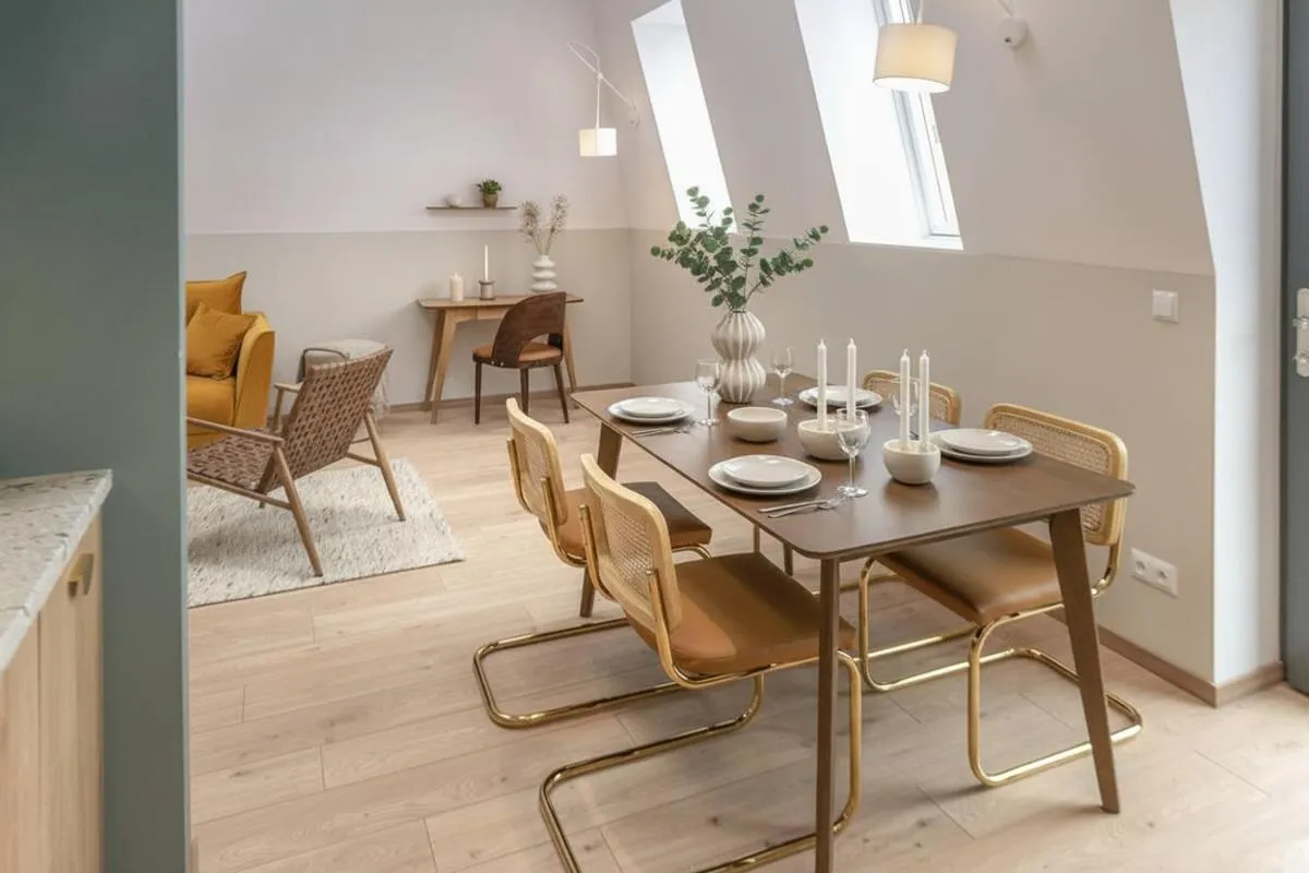Dining area in Monciak55 Sopot Apartments by StayLab