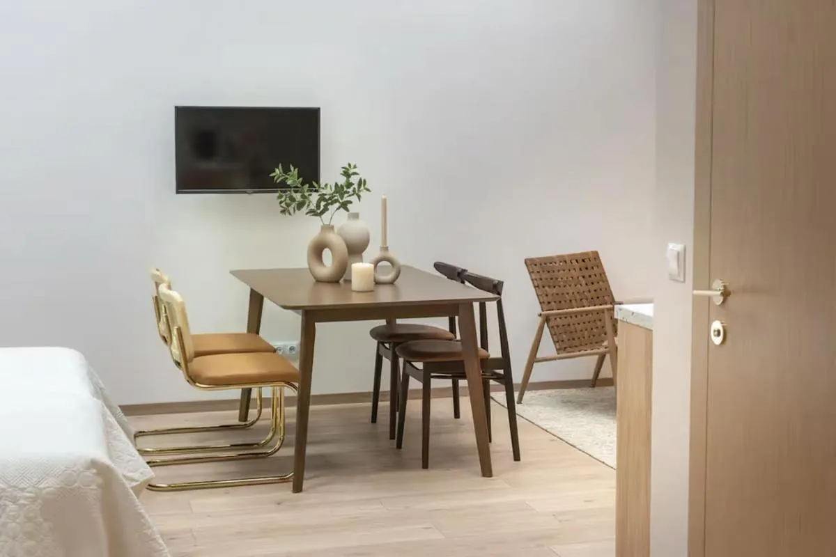 TV and multimedia in Monciak55 Sopot Apartments by StayLab