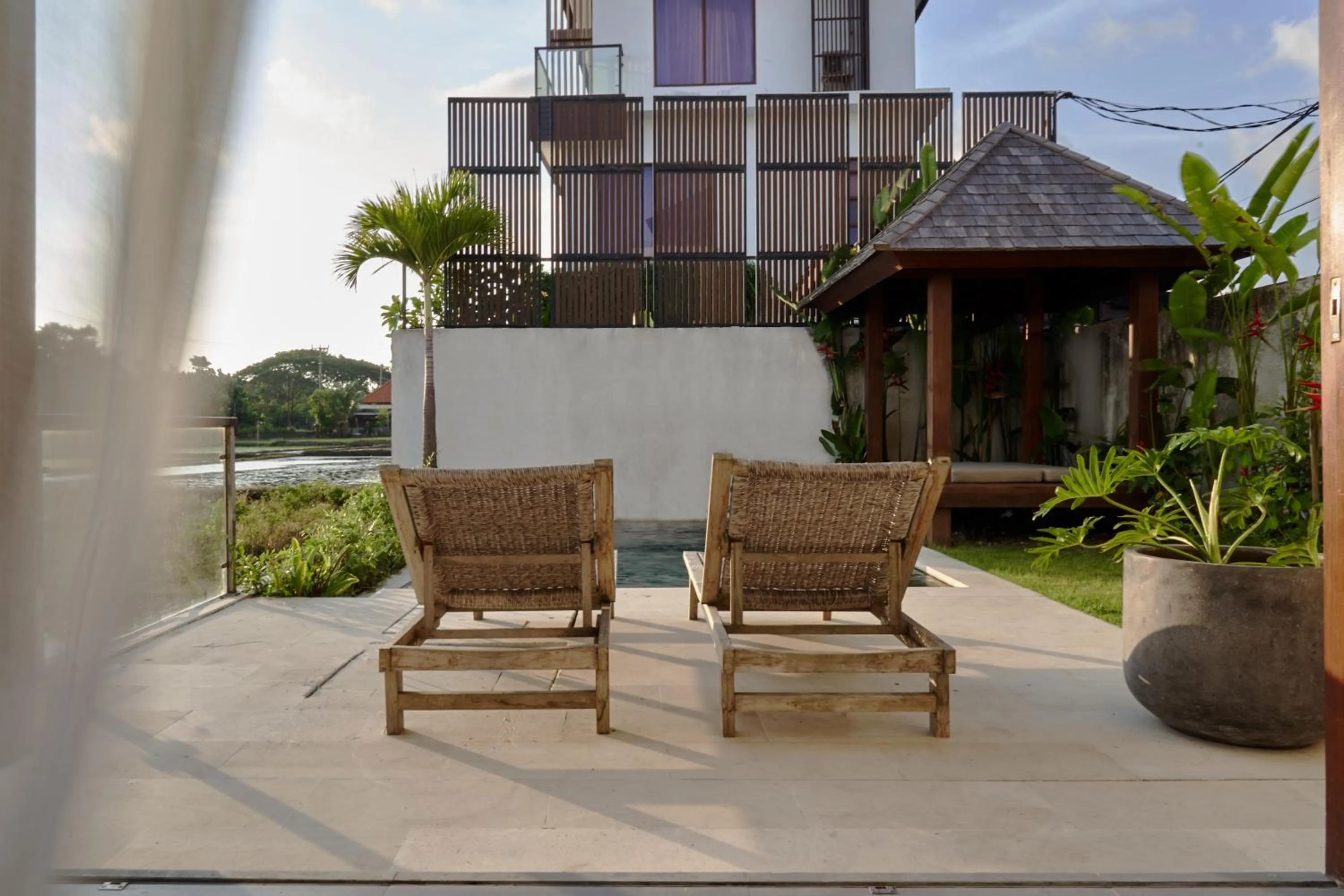 Garden in Om Cemagi Beach Villa Canggu