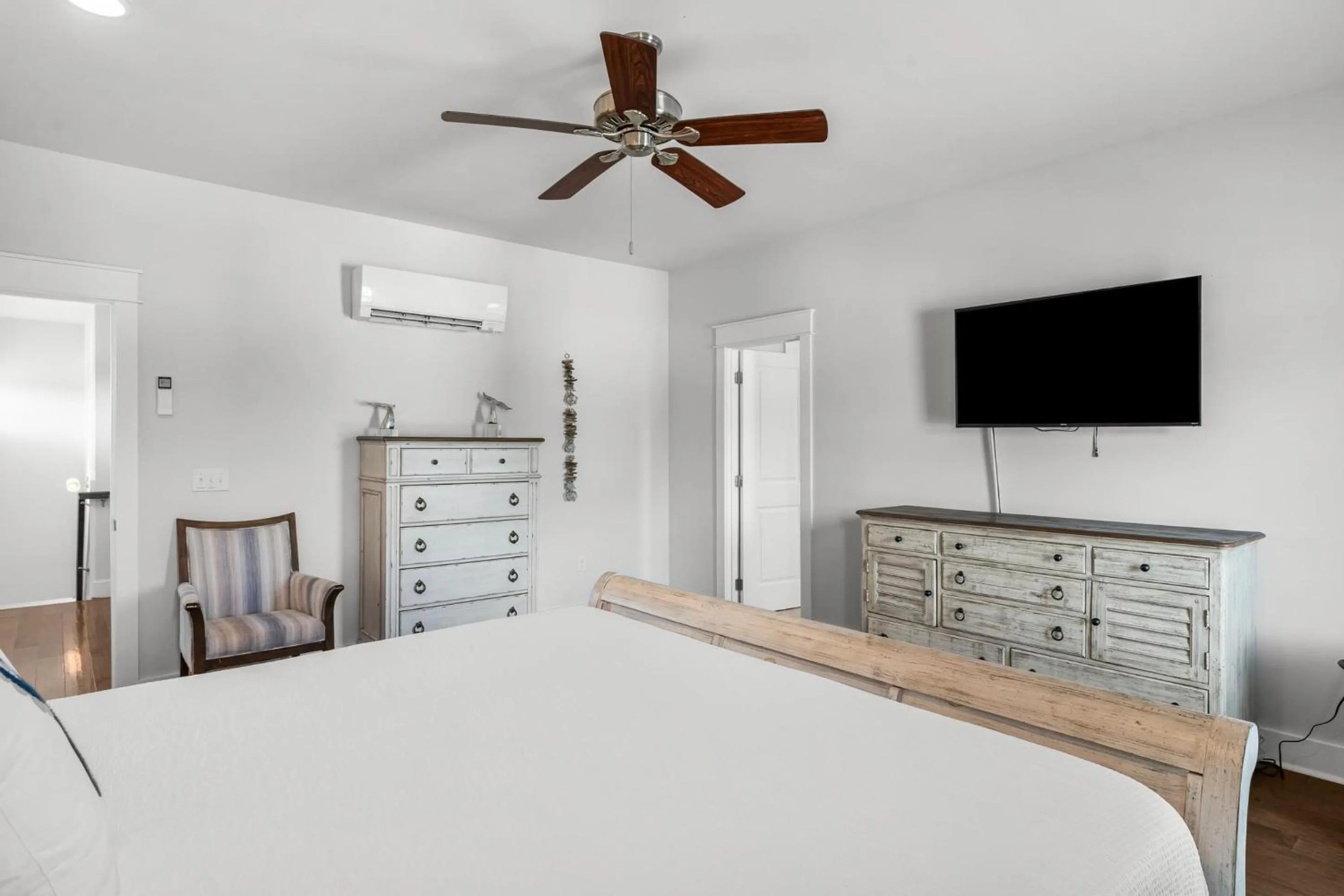 Bed in 30A Pet Friendly Beach House - 33 Sunset by Panhandle Getaways