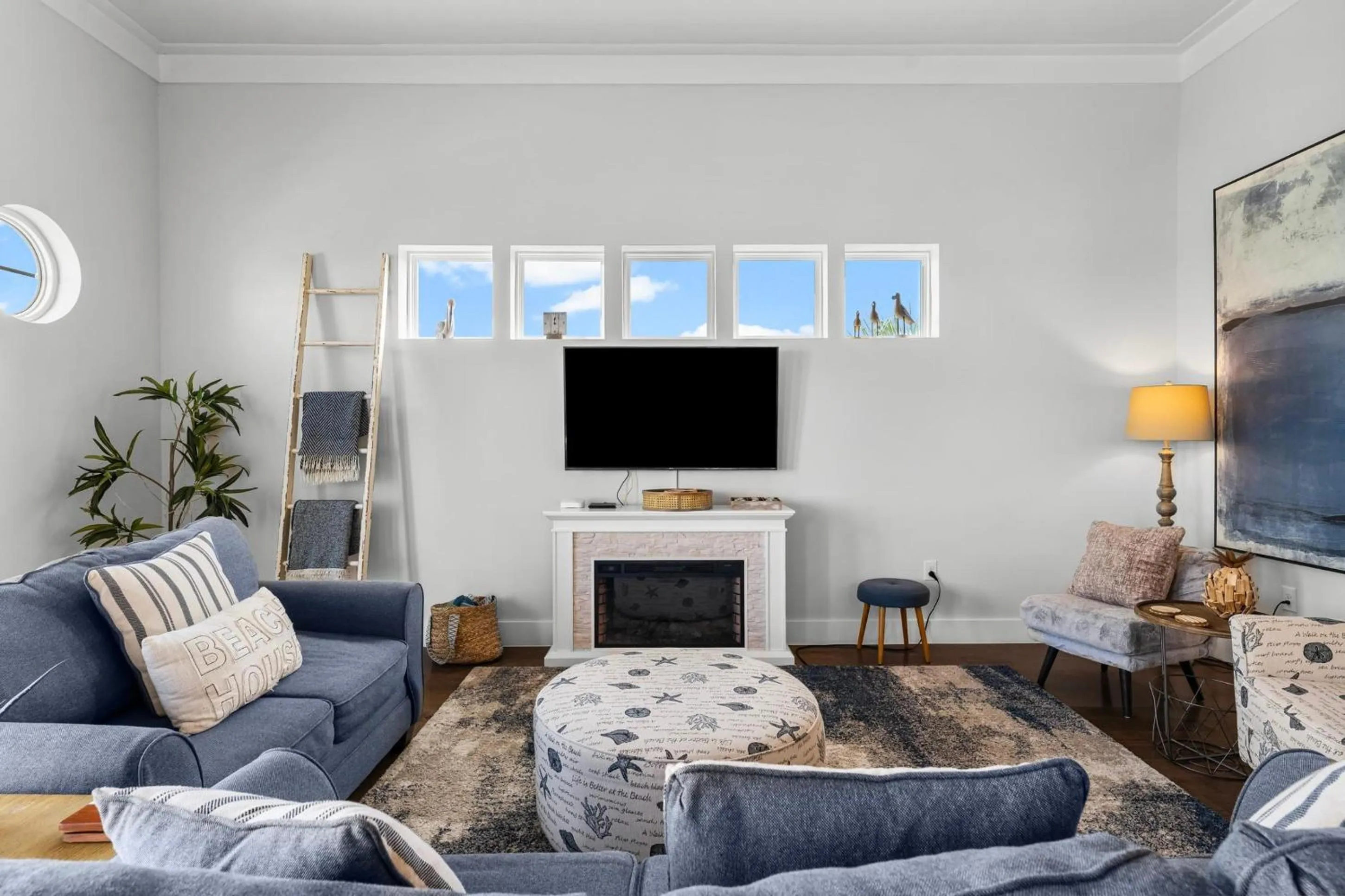 TV and multimedia in 30A Pet Friendly Beach House - 33 Sunset by Panhandle Getaways