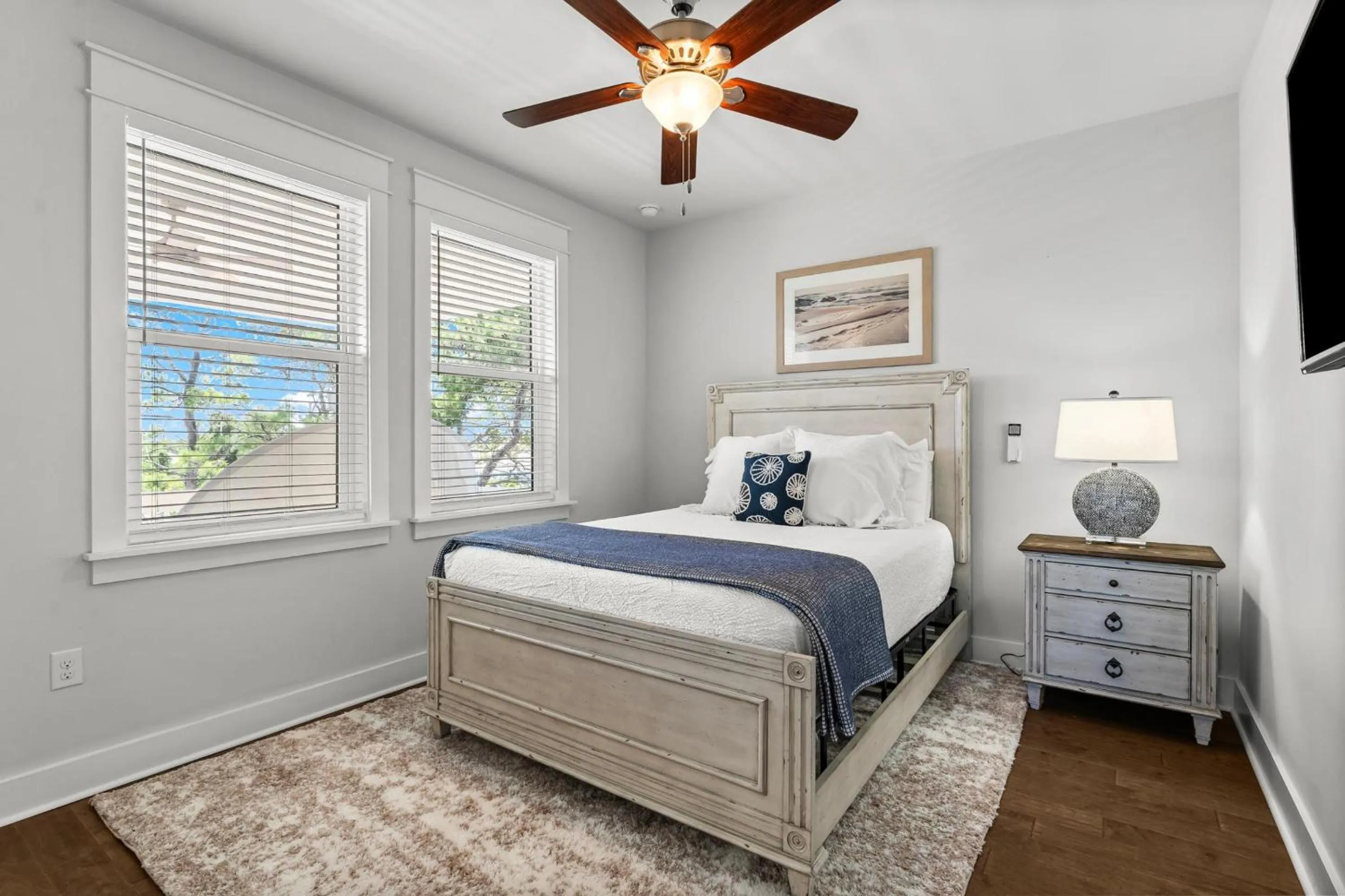 Bed in 30A Pet Friendly Beach House - 33 Sunset by Panhandle Getaways