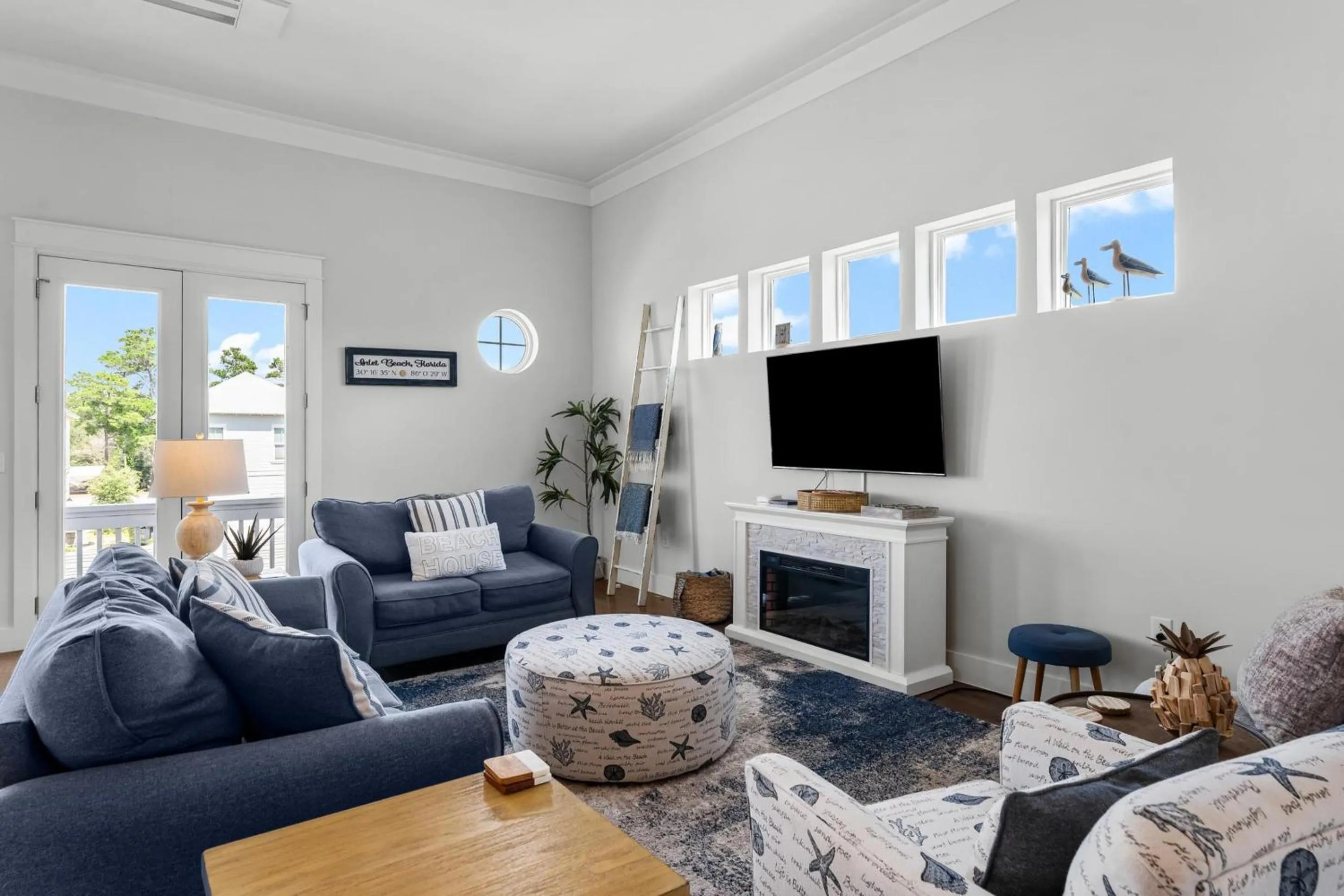 TV and multimedia in 30A Pet Friendly Beach House - 33 Sunset by Panhandle Getaways