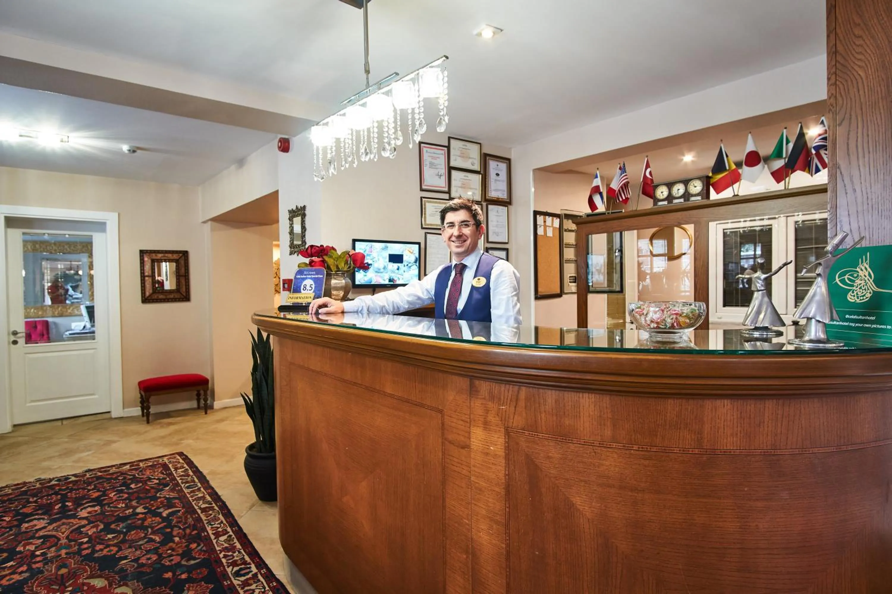 Lobby or reception in Celal Sultan Hotel Special Class