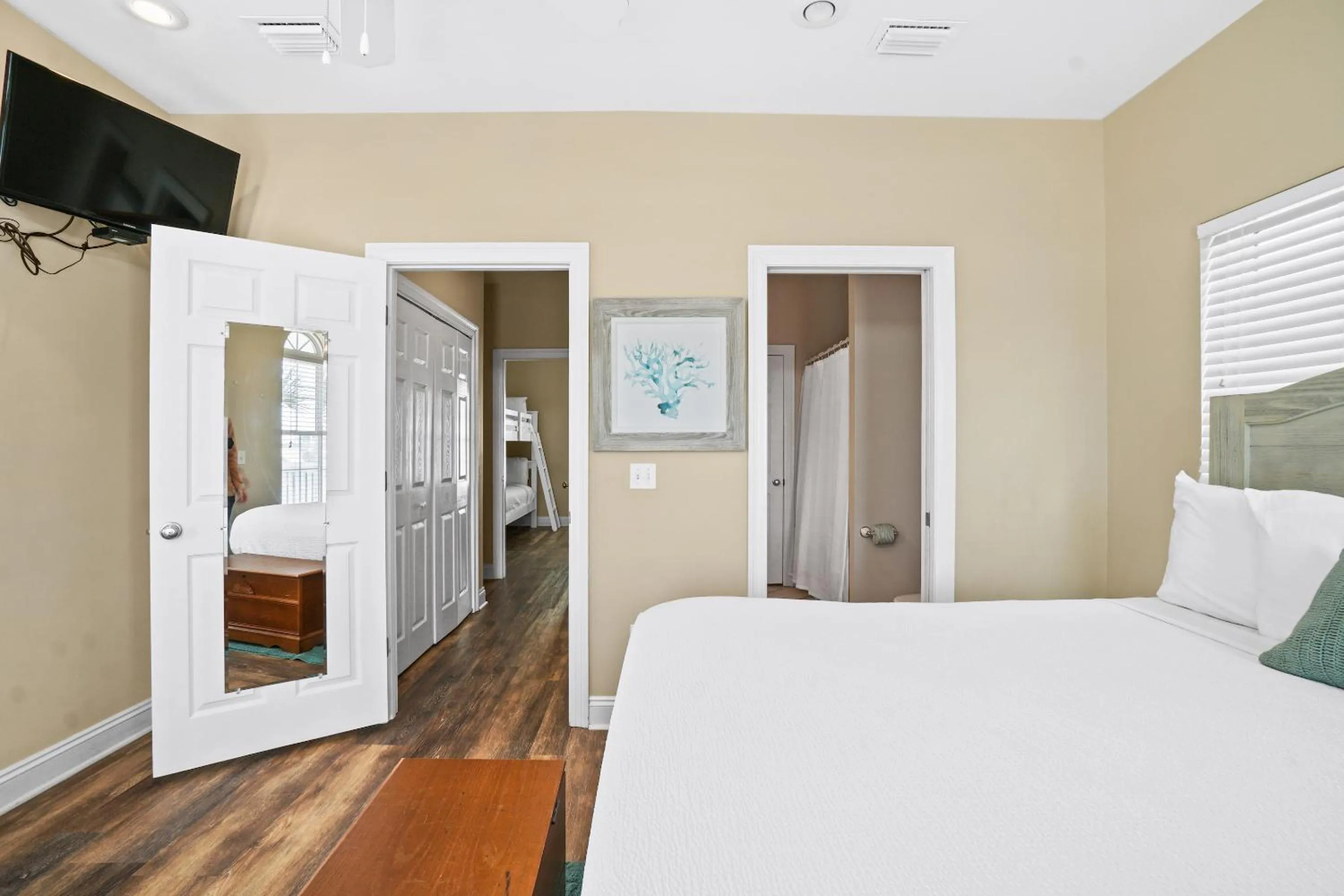 Bed in Summer Towne by Panhandle Getaways