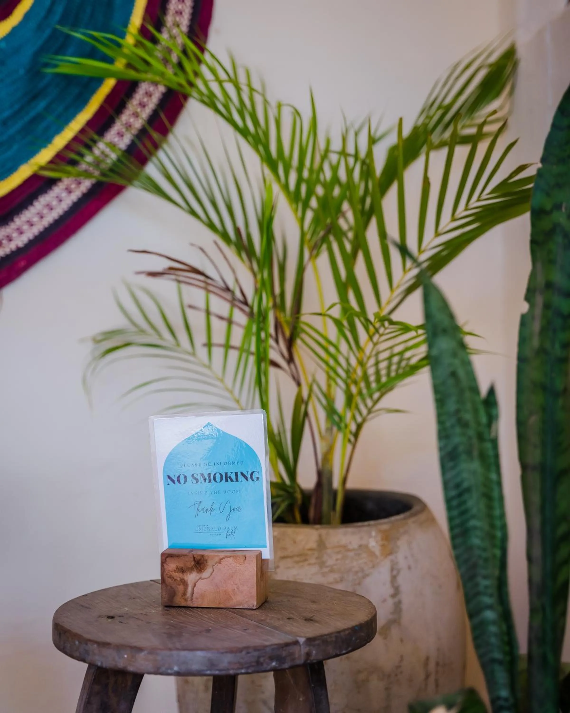 Decorative detail in Emerald Palm Boutique Hotel