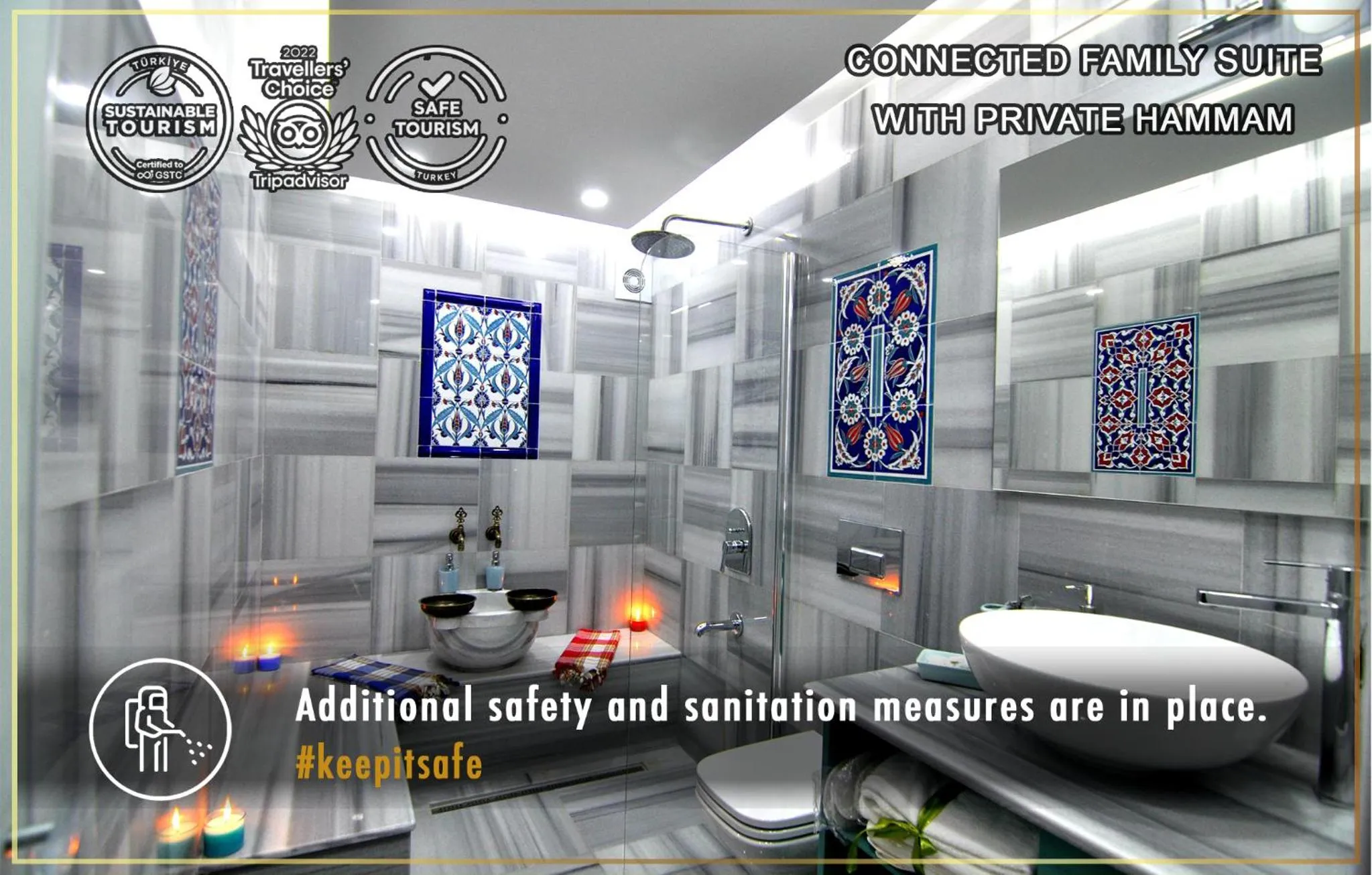 Shower in Angel's Home Hotel - Angel Group Hotels