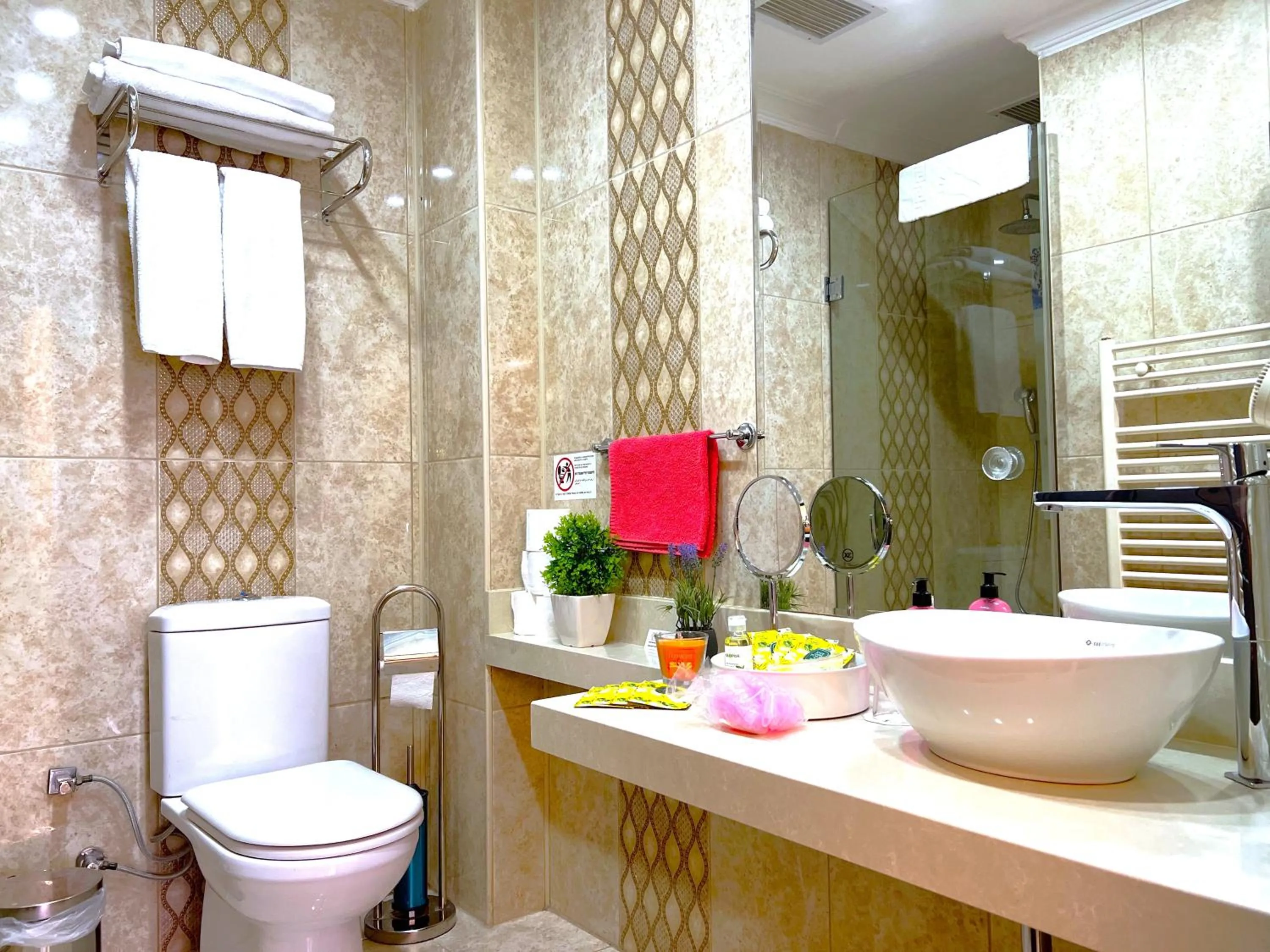 Shower in Angel's Home Hotel - Angel Group Hotels