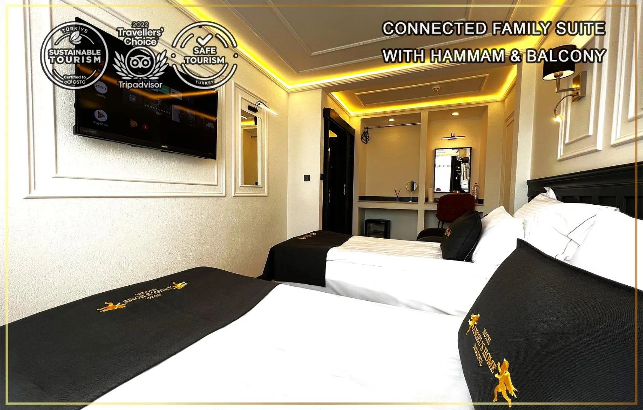 Bed in Angel's Home Hotel - Angel Group Hotels