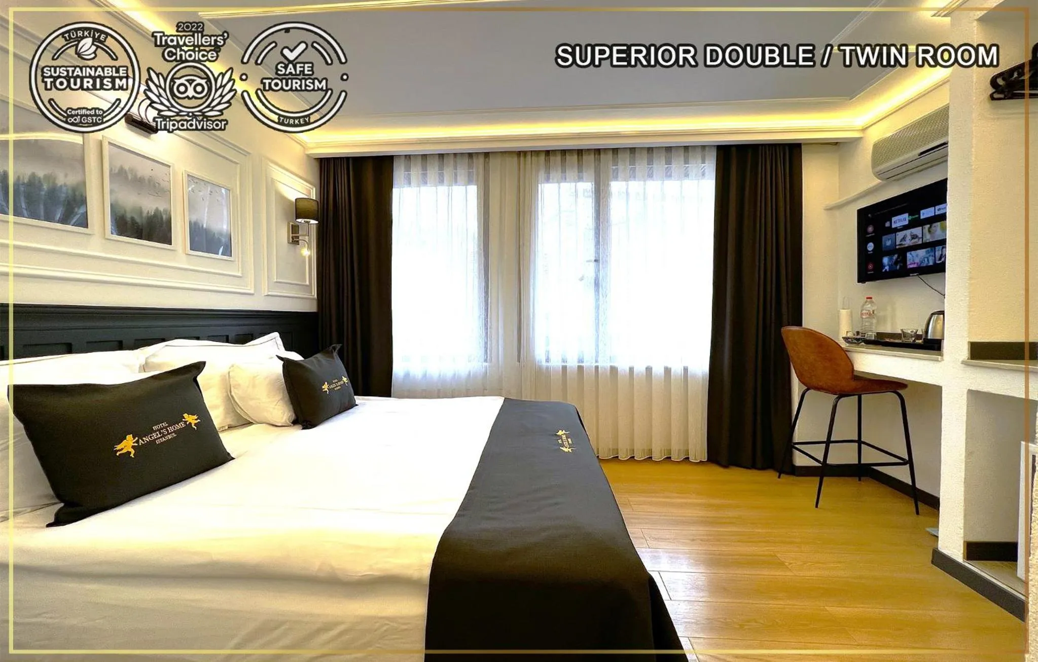 Bed in Angel's Home Hotel - Angel Group Hotels