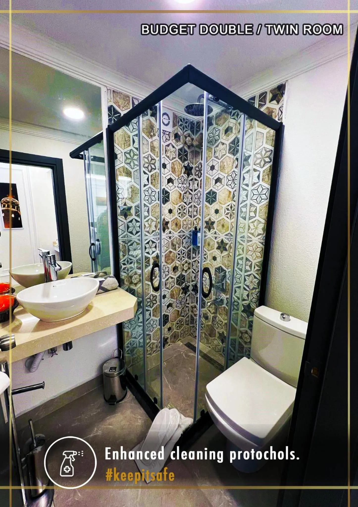 Shower in Angel's Home Hotel - Angel Group Hotels