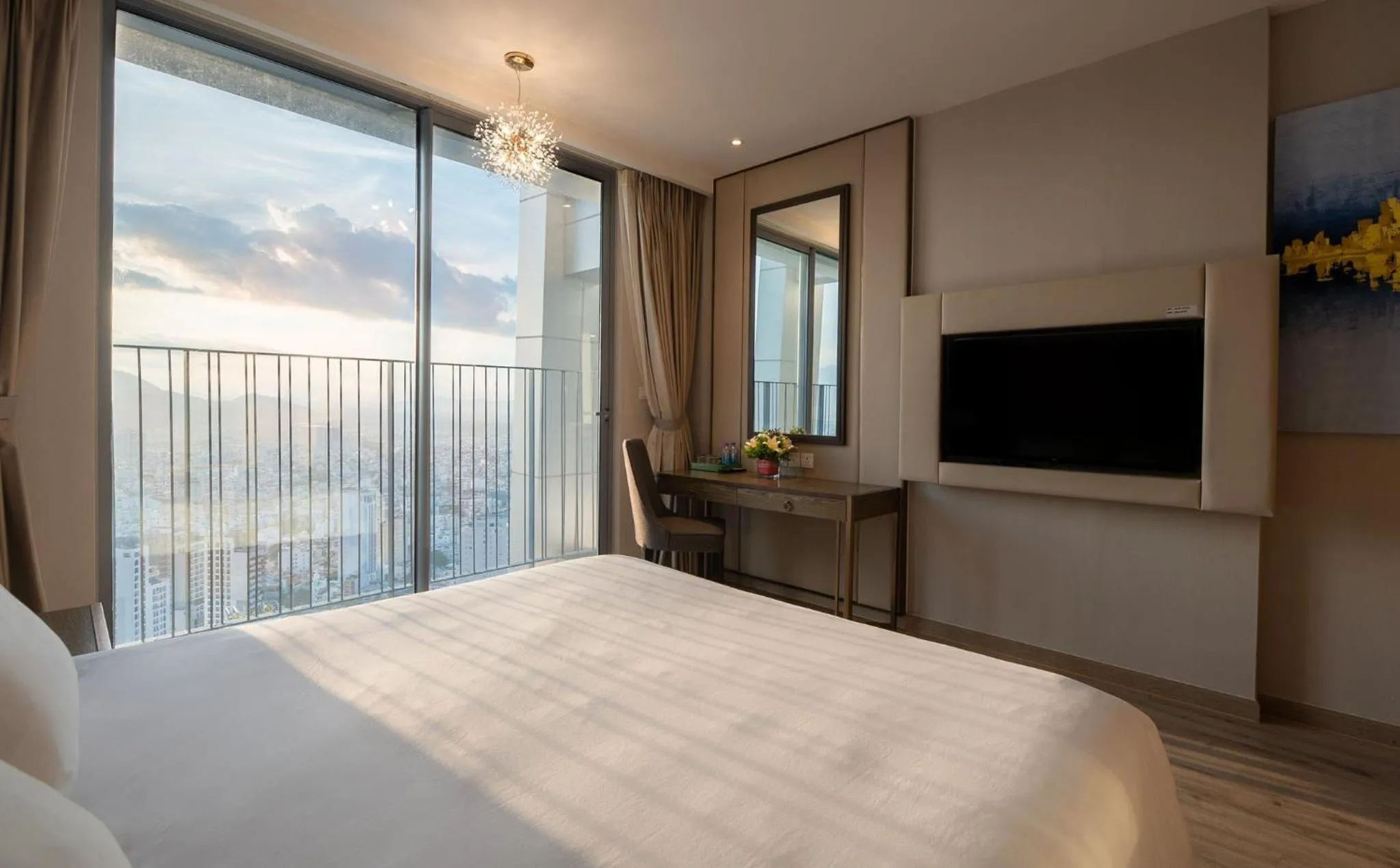 TV and multimedia, Bed in SeaHaven Panorama Nha Trang Superview Apartments