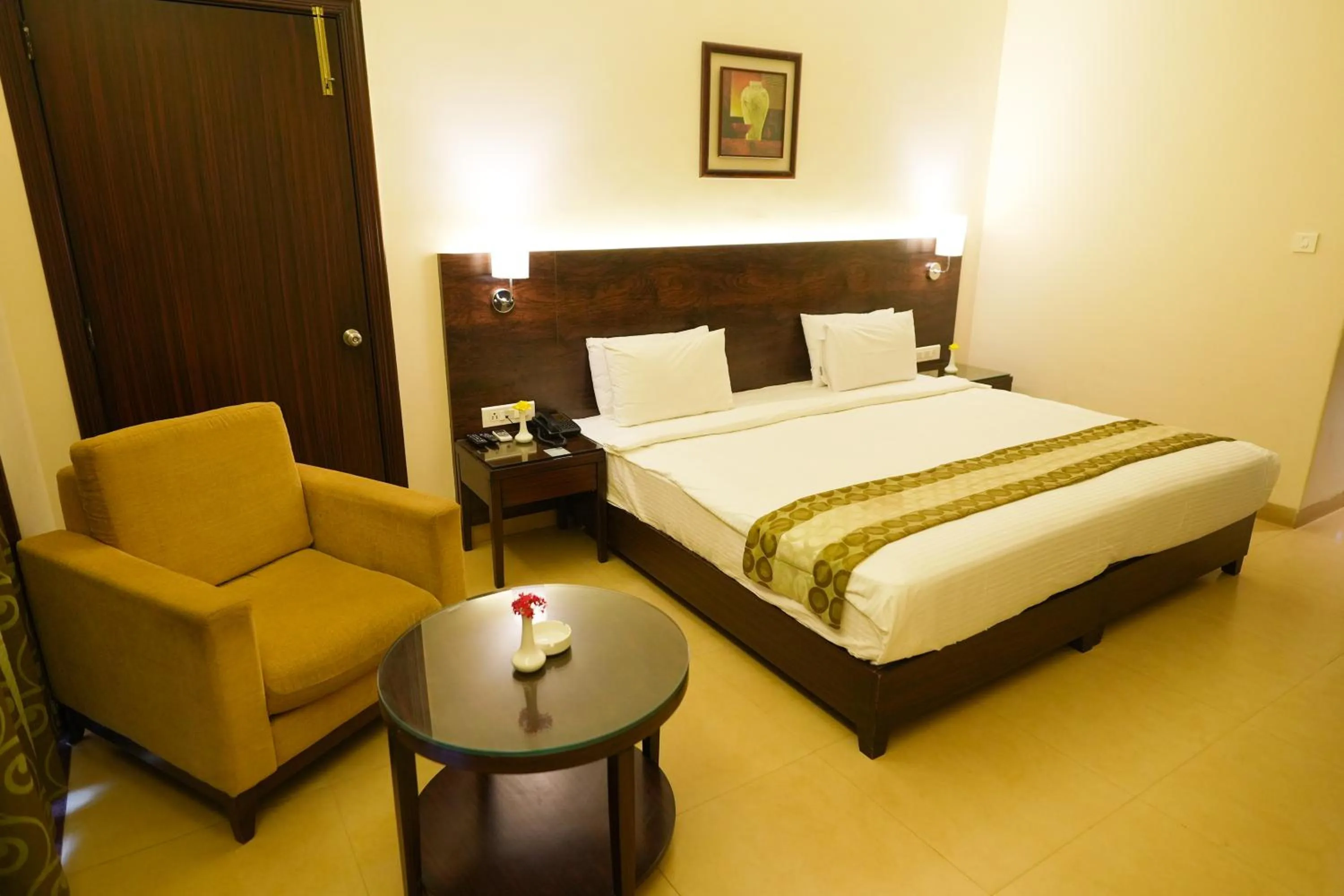 Bed in Greenleaf The Resort & Spa, Ganpatipule